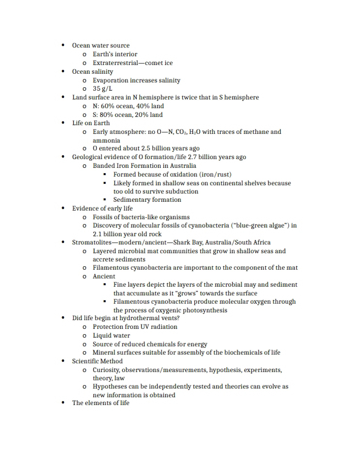 Guide for Exam 1 Study