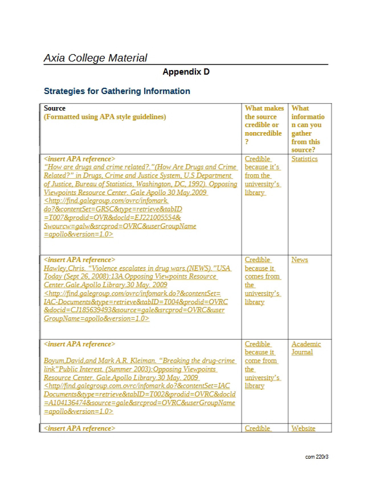 Strategies for Information Collection
