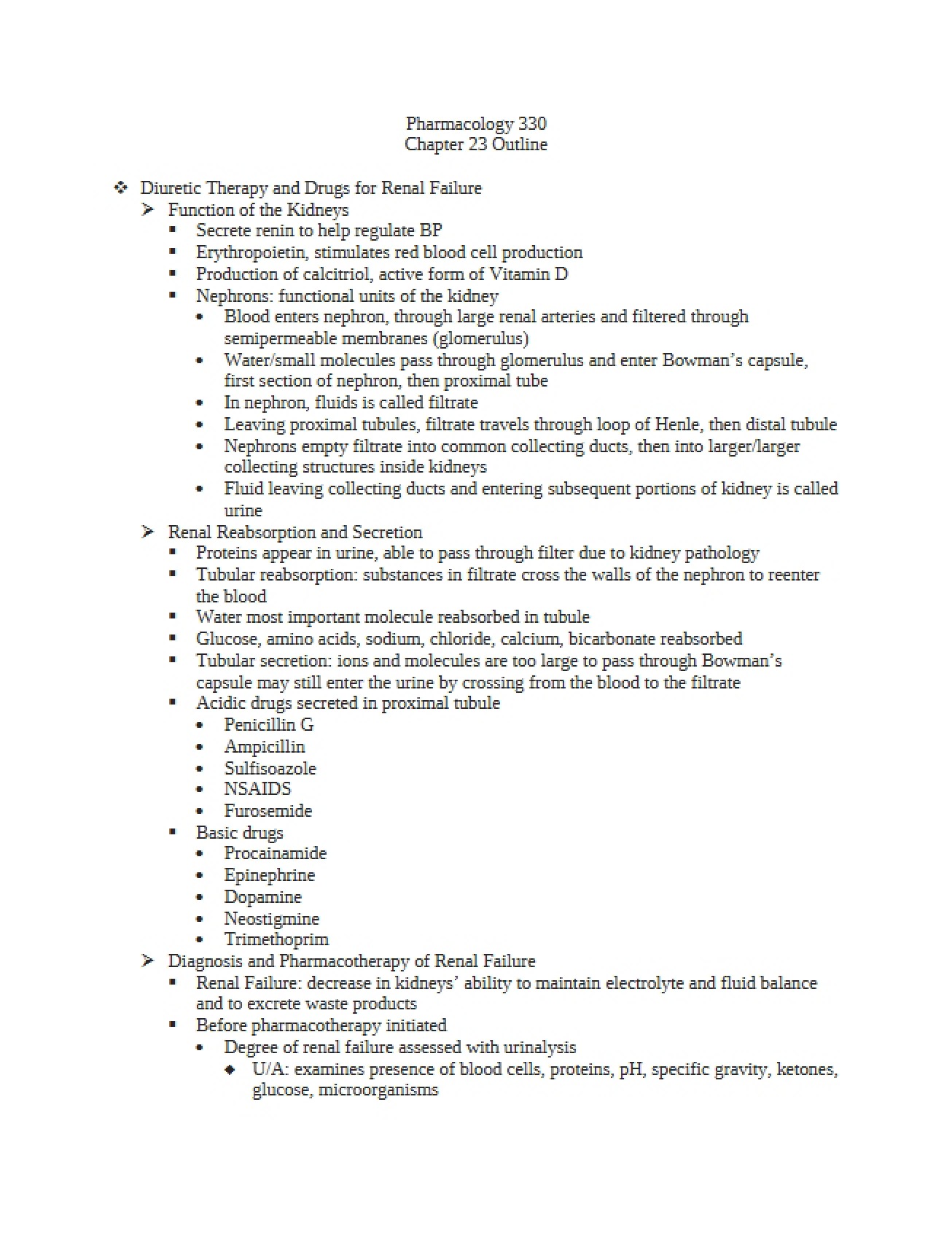 Pharmacology Chapter 23