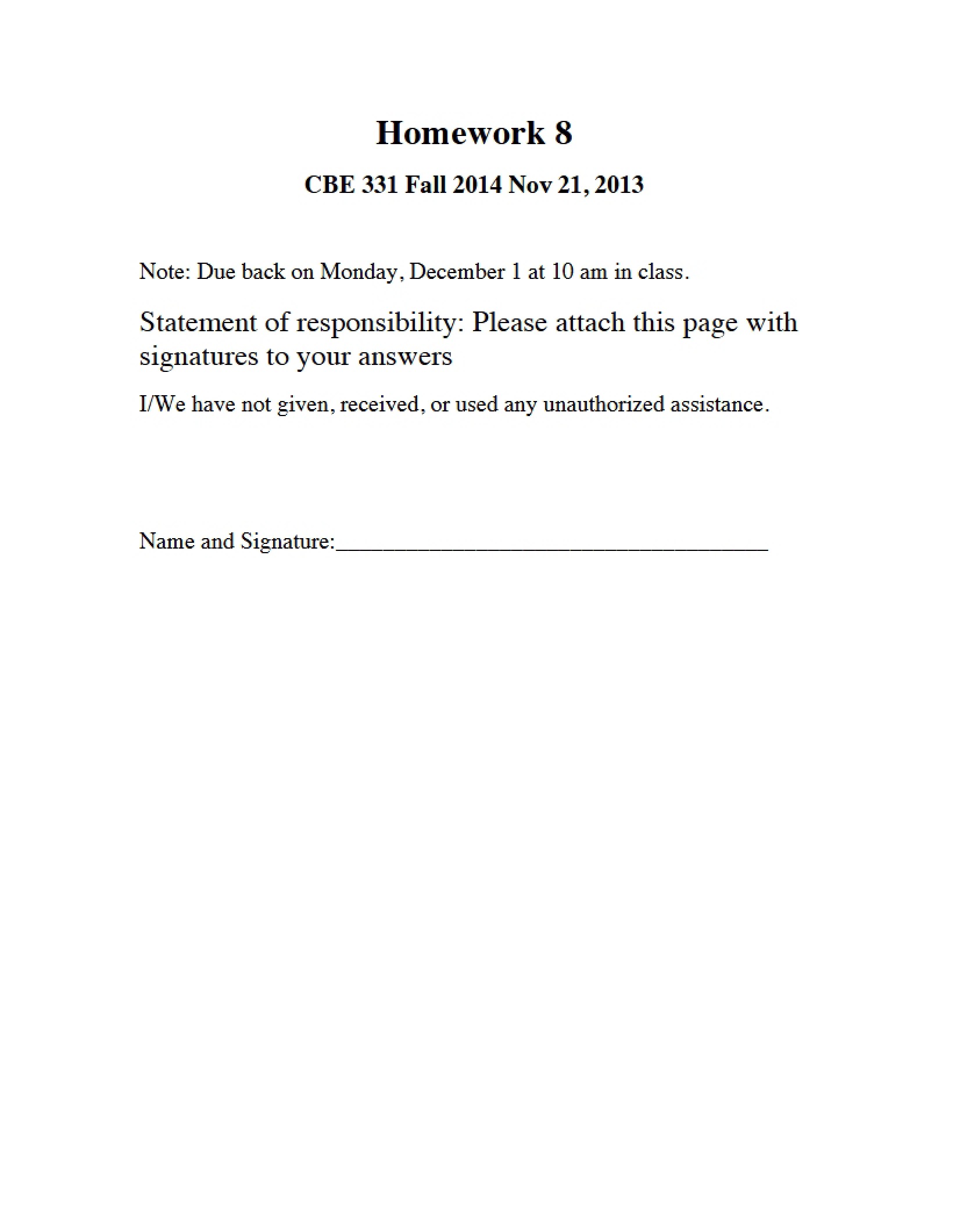 Homework Assignment 8