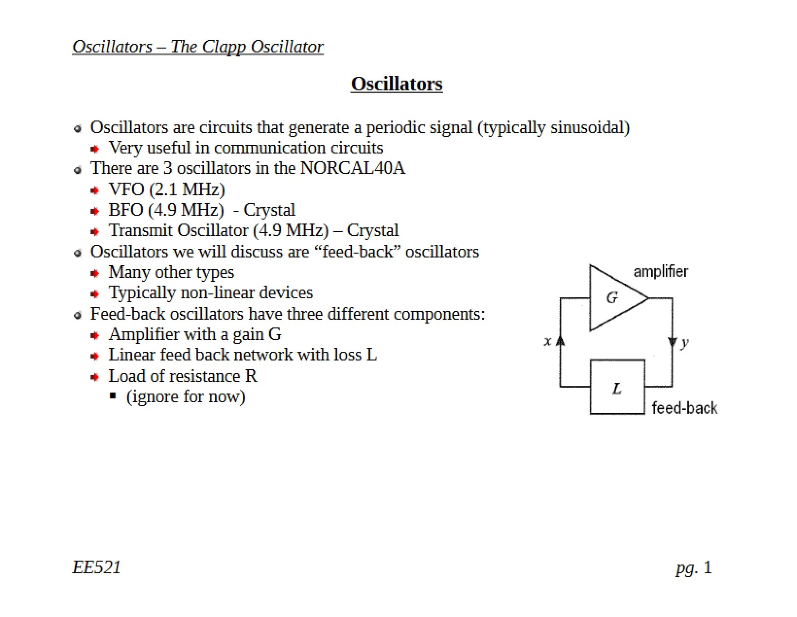 Oscillators The Clapp