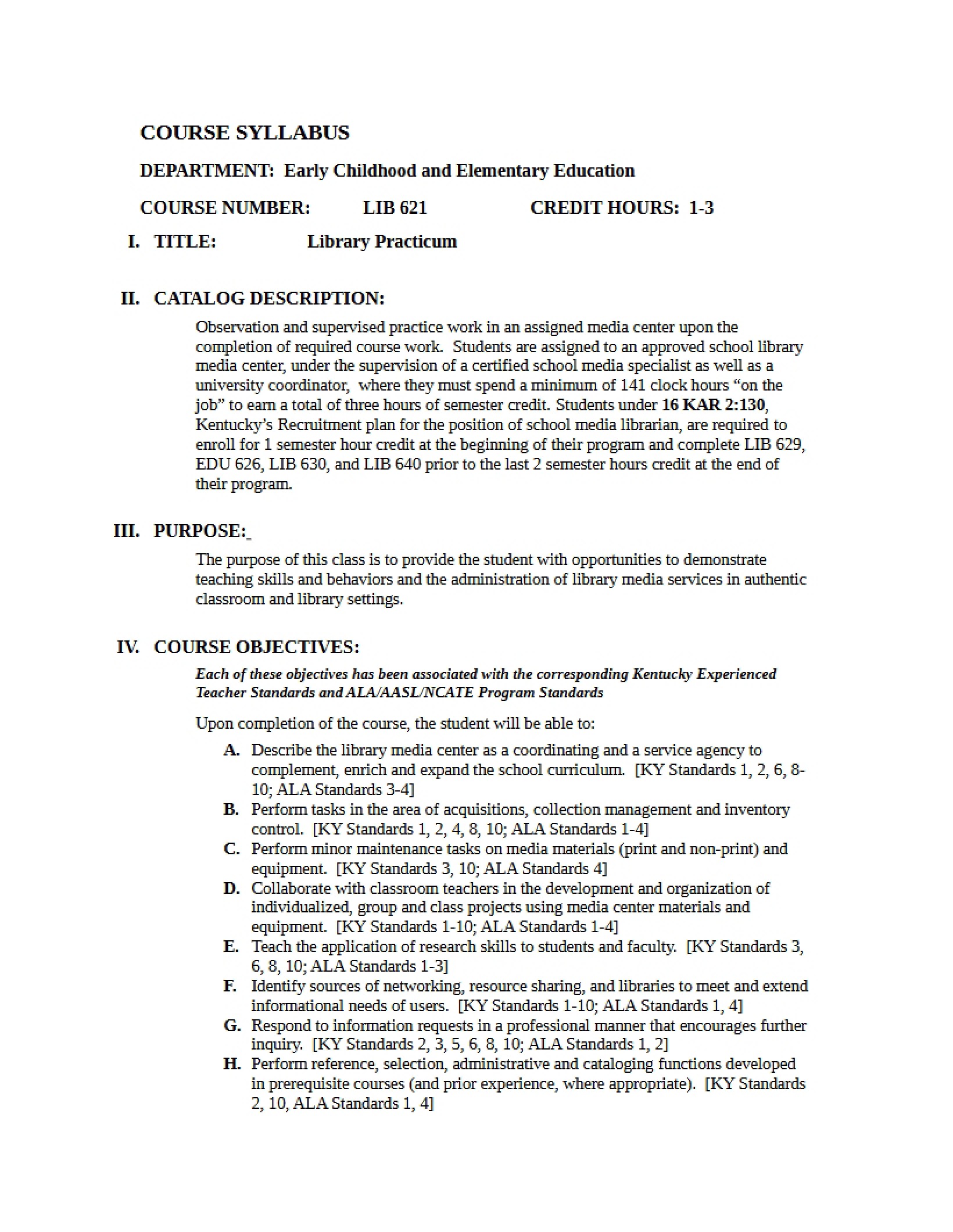 Syllabus