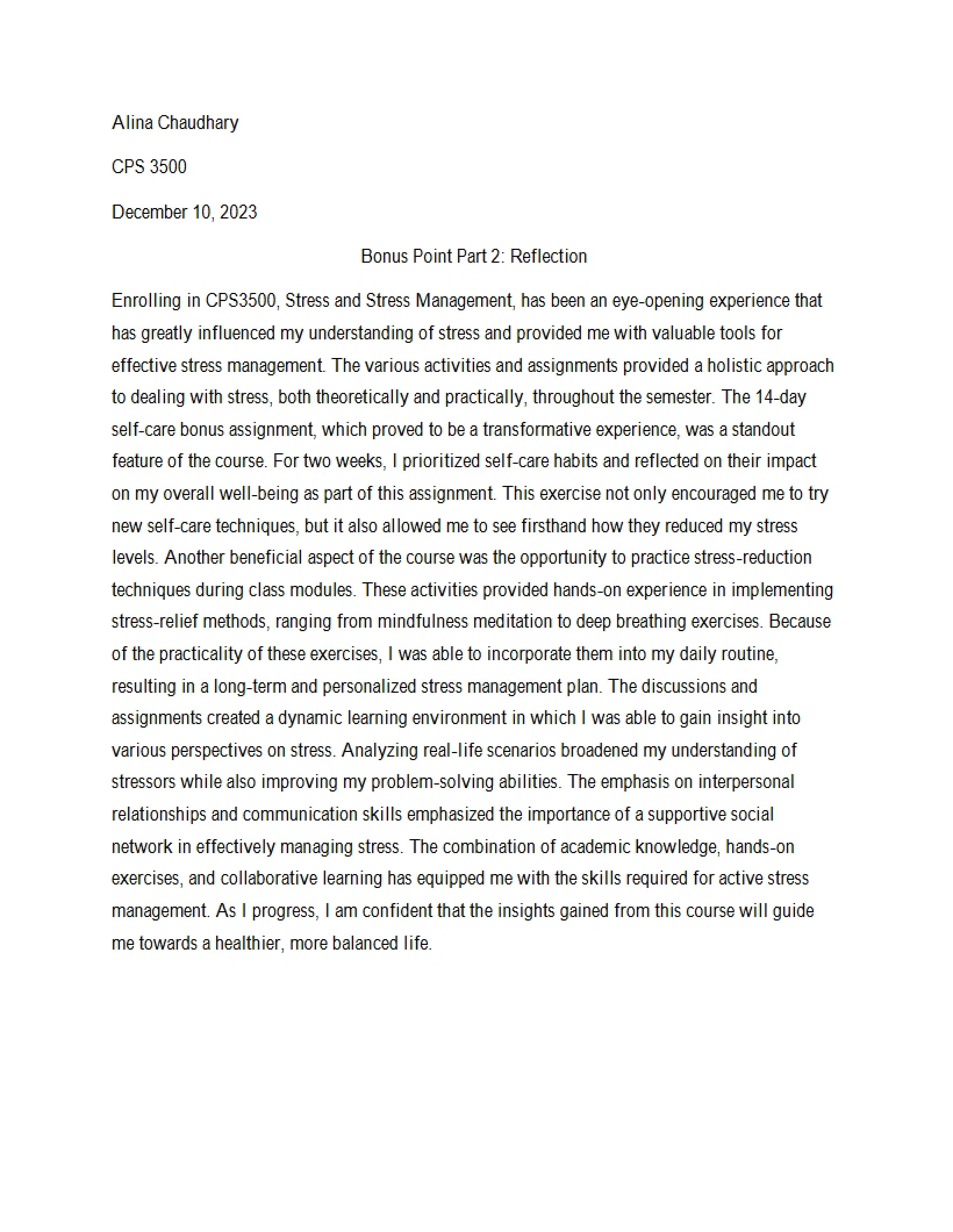 Reflection Bonus Point Part 2