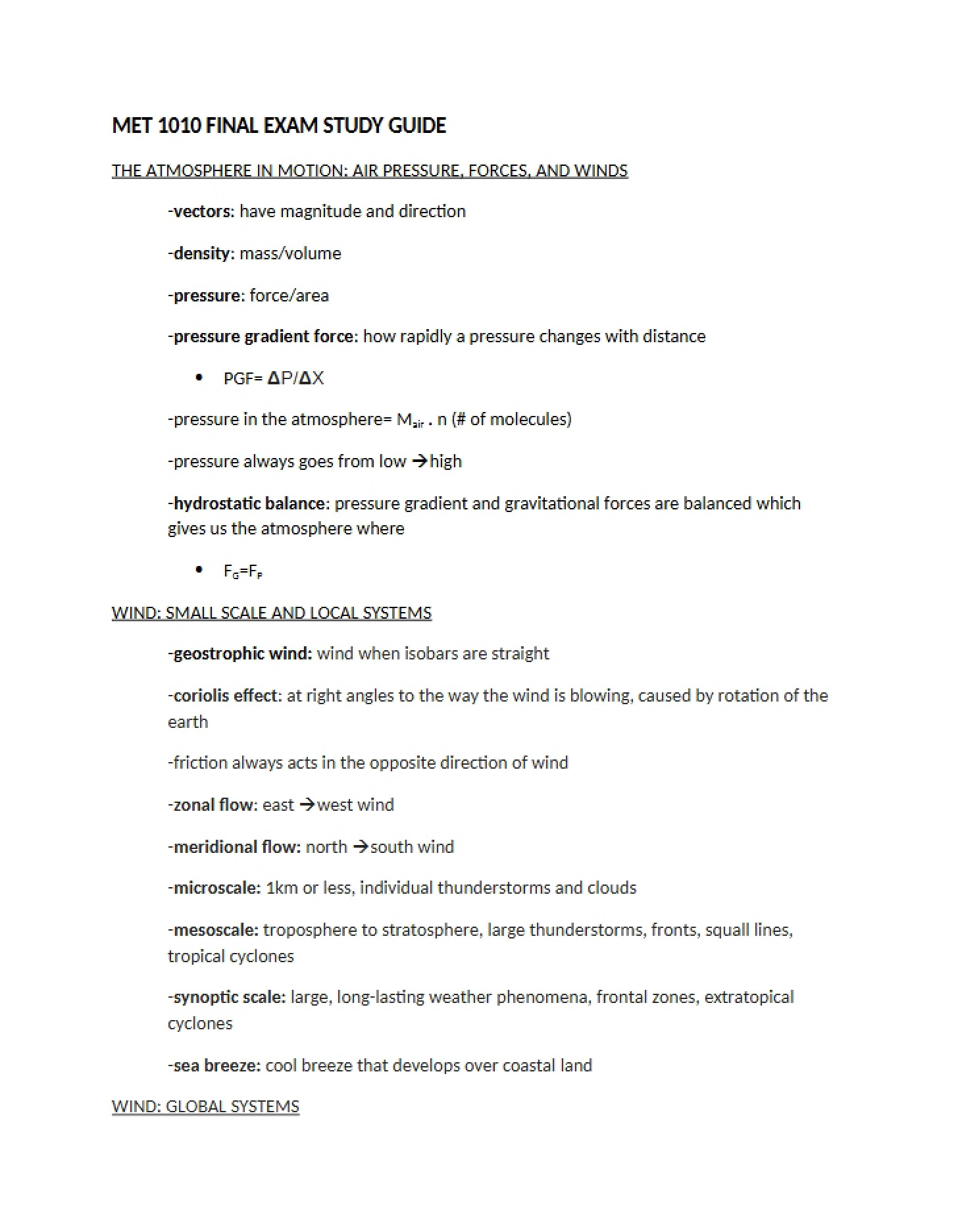 Guide for Final Exam