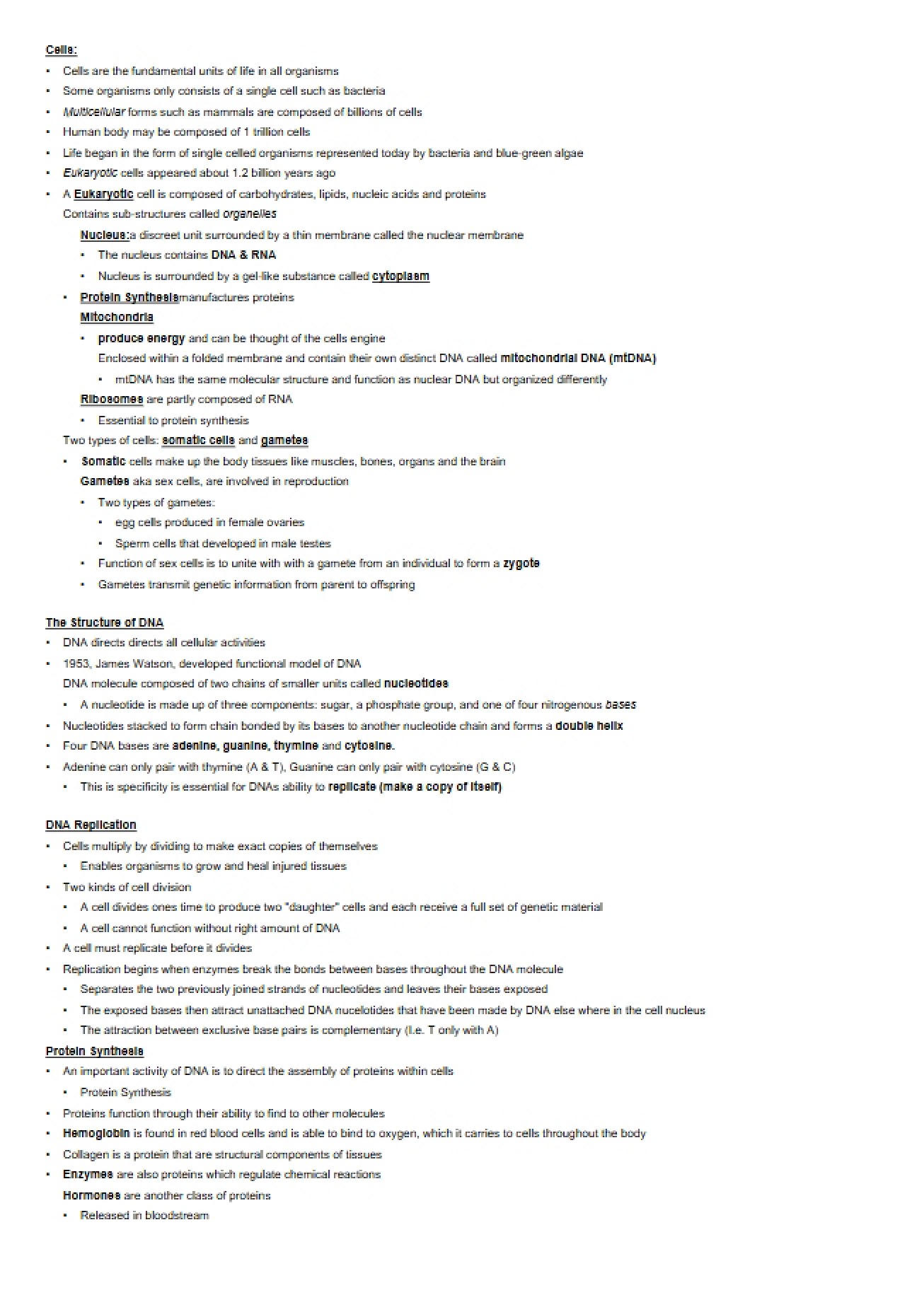 Cellular Biology Overview