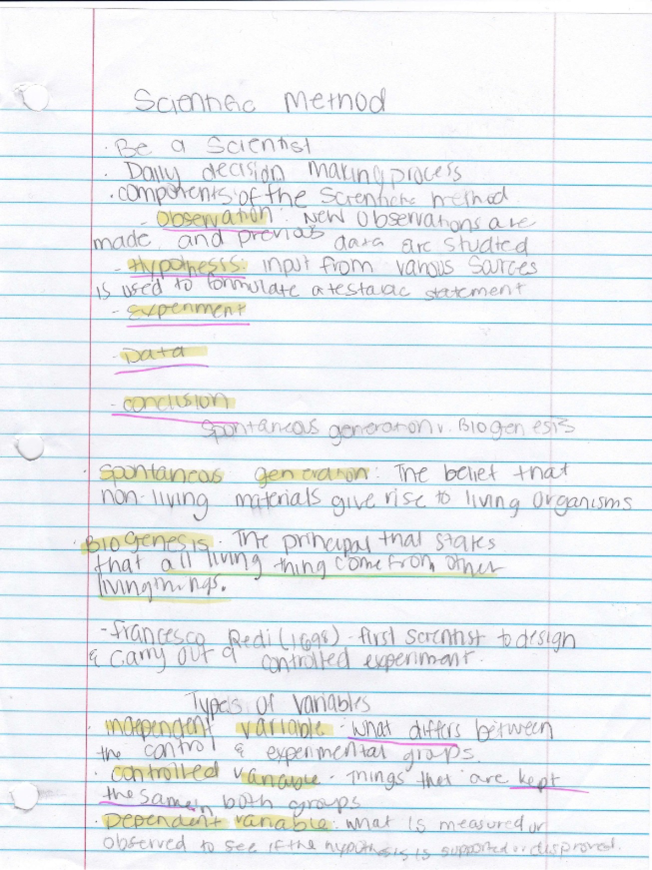 Laboratory Notes for Cell Biology