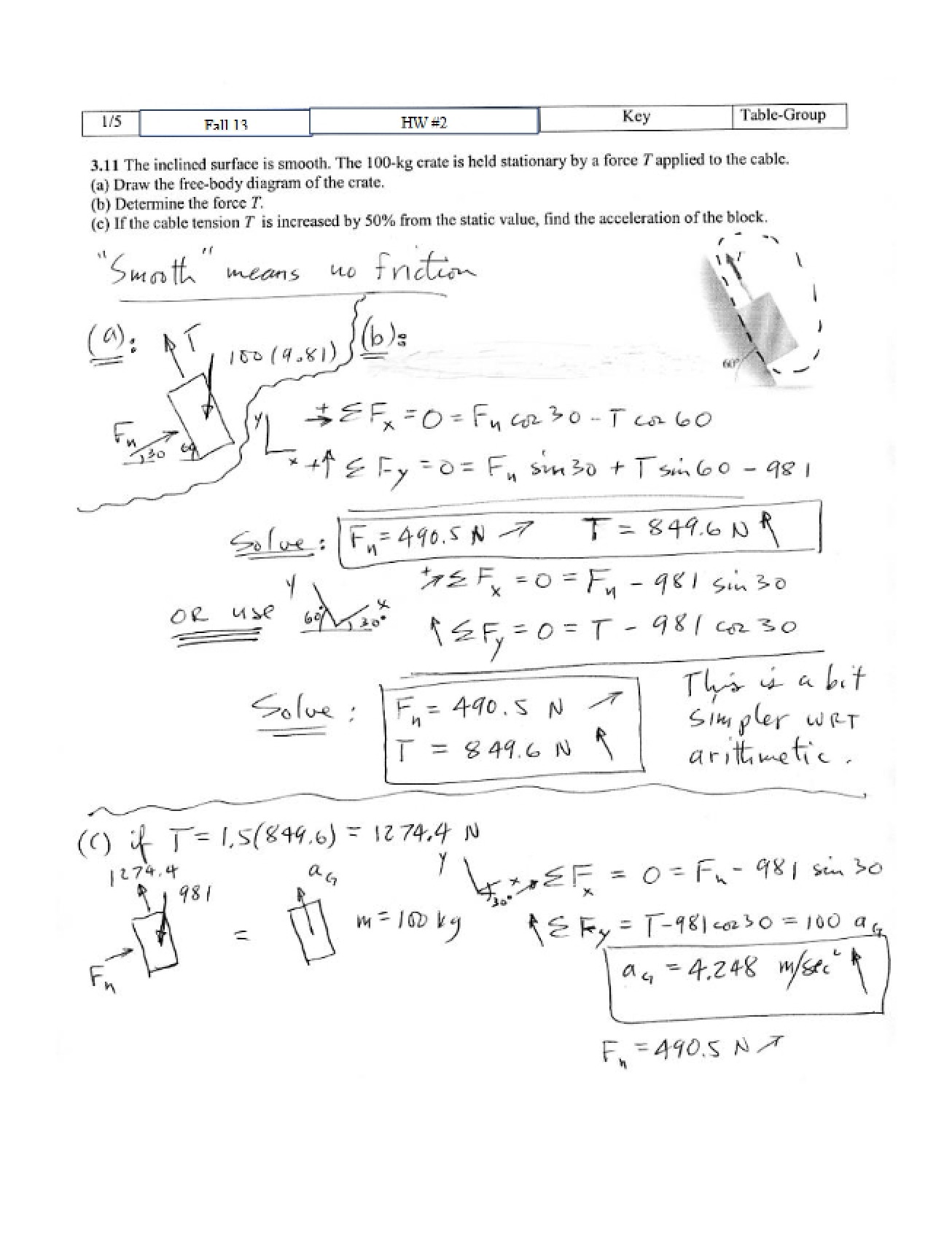 Solution for HW 2 Part 1