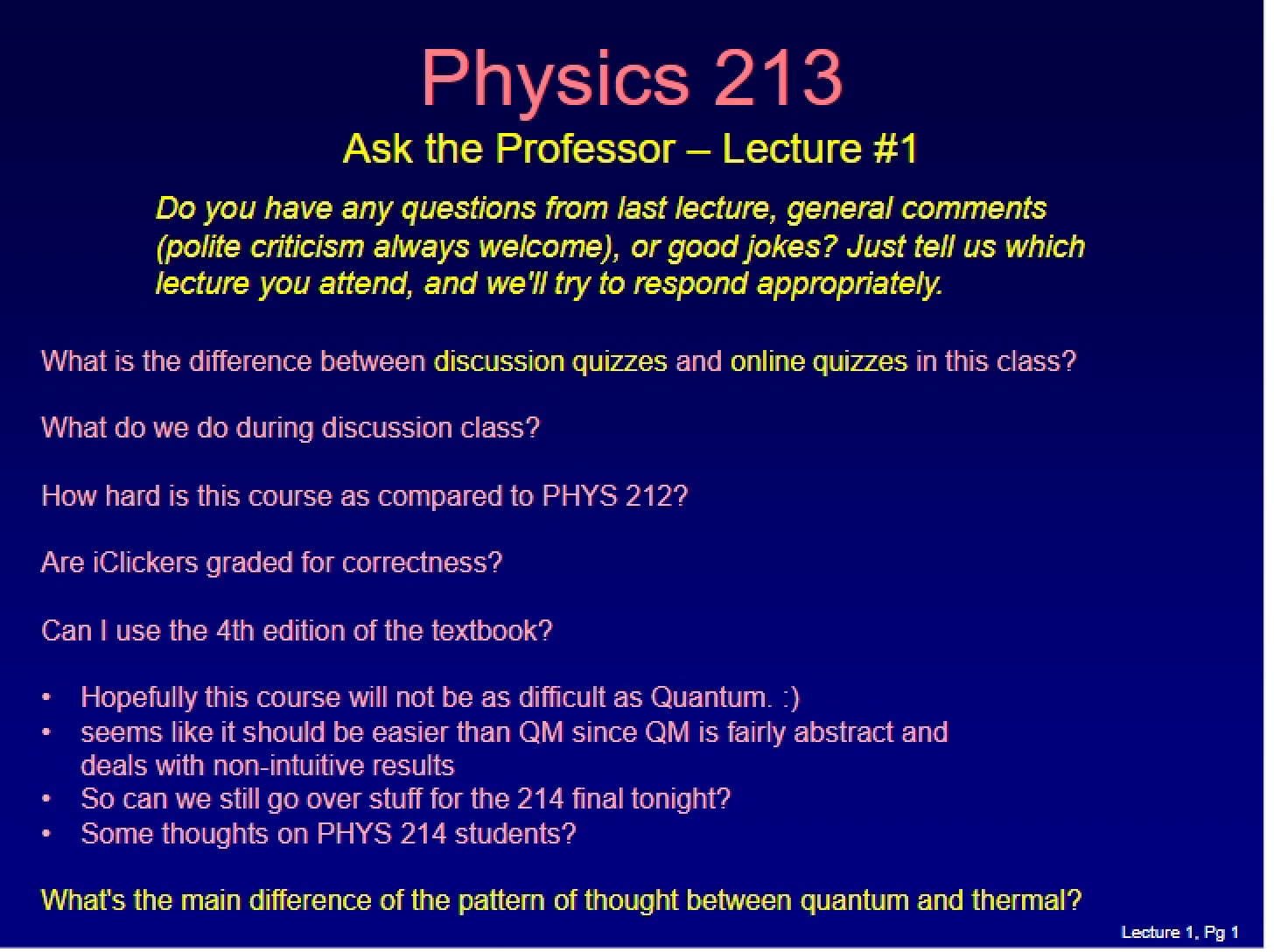 Lecture Note 01