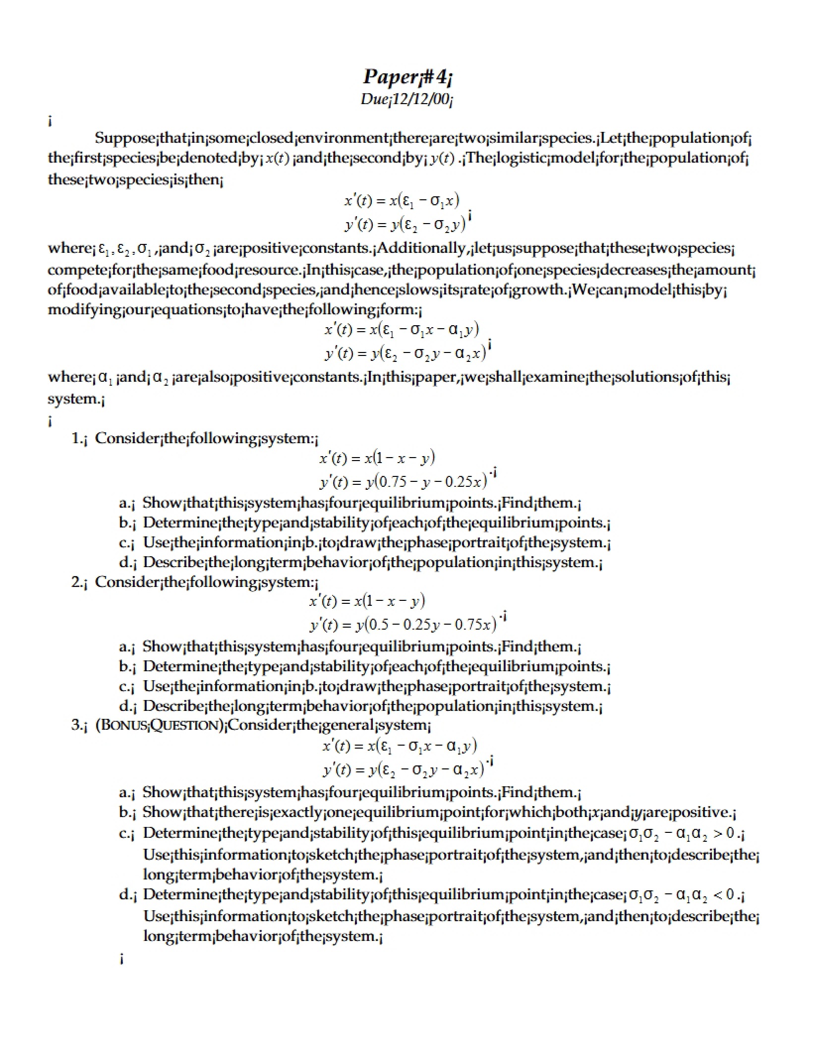 Fourth Paper