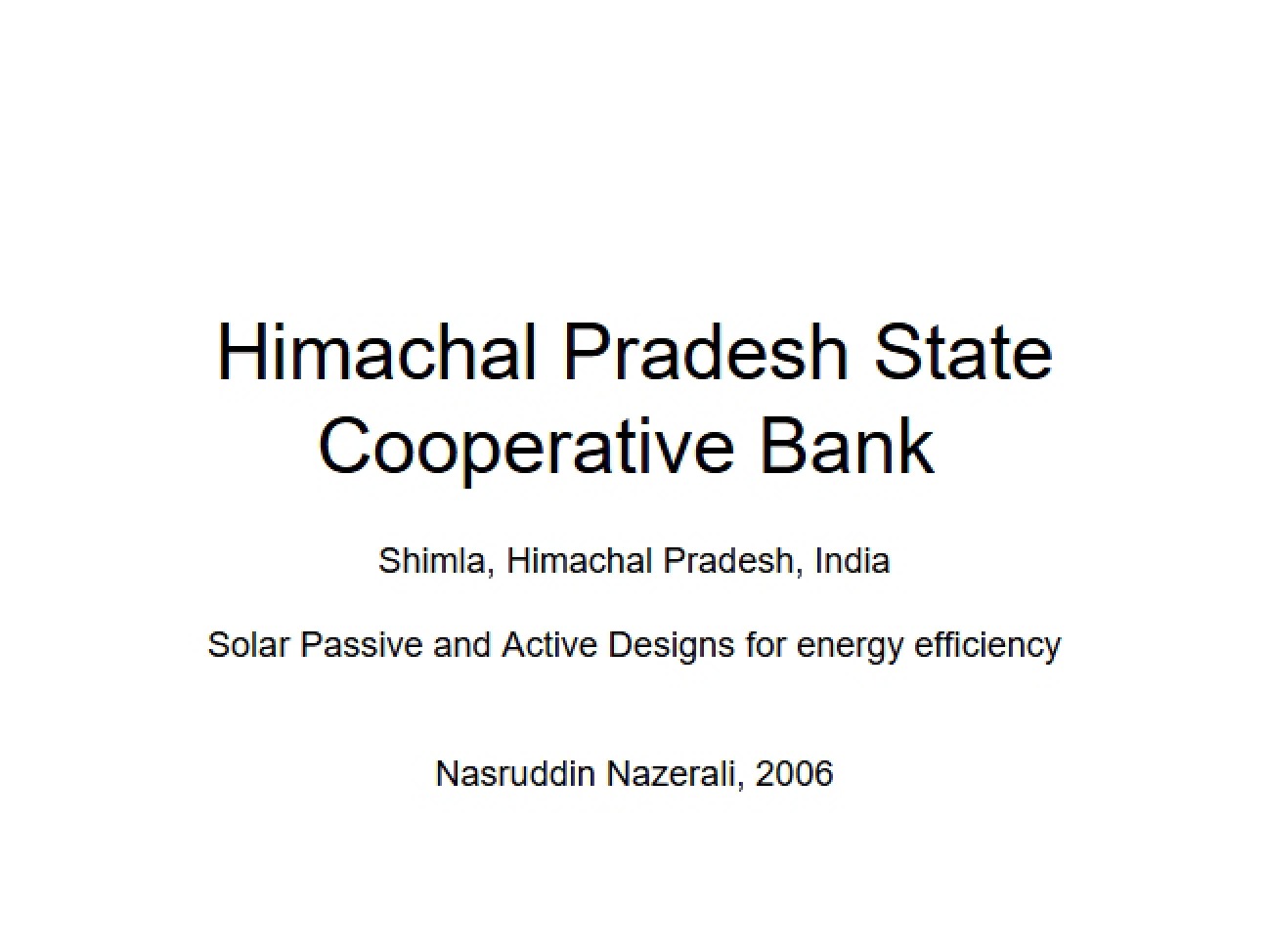 Energy Efficiency: Active and Passive Solar Designs