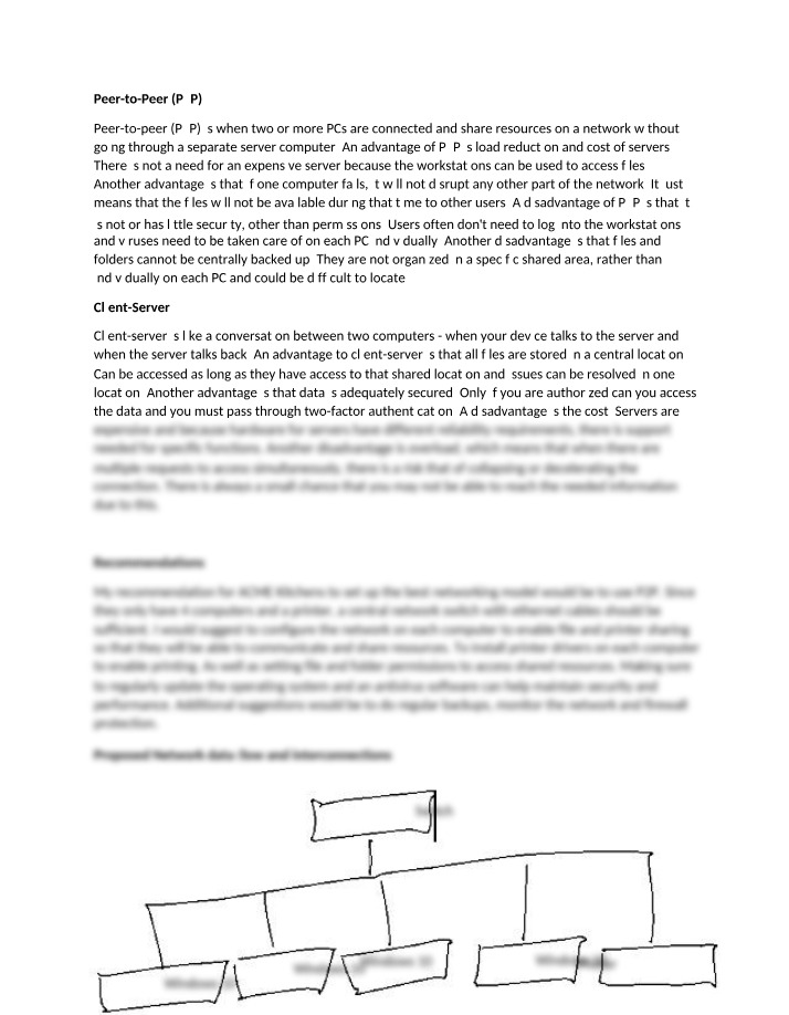 P2P and Client-Server Networking - Advantages and Disadvantages