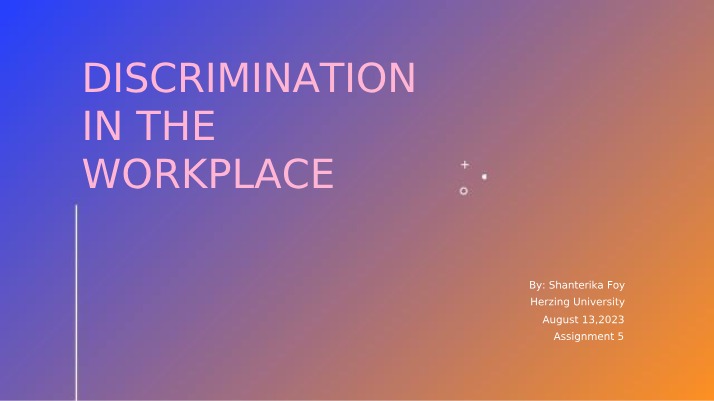 Title VII - Federal Workplace Discrimination