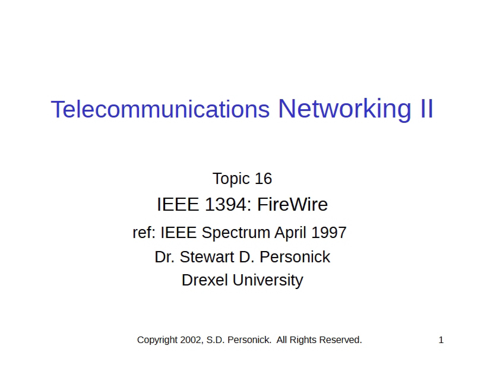 FireWire Technology