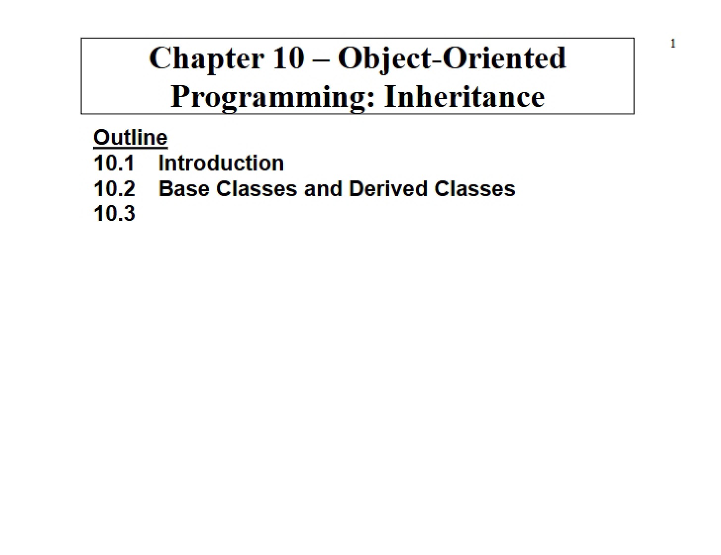 Inheritance in Object-Oriented Programming