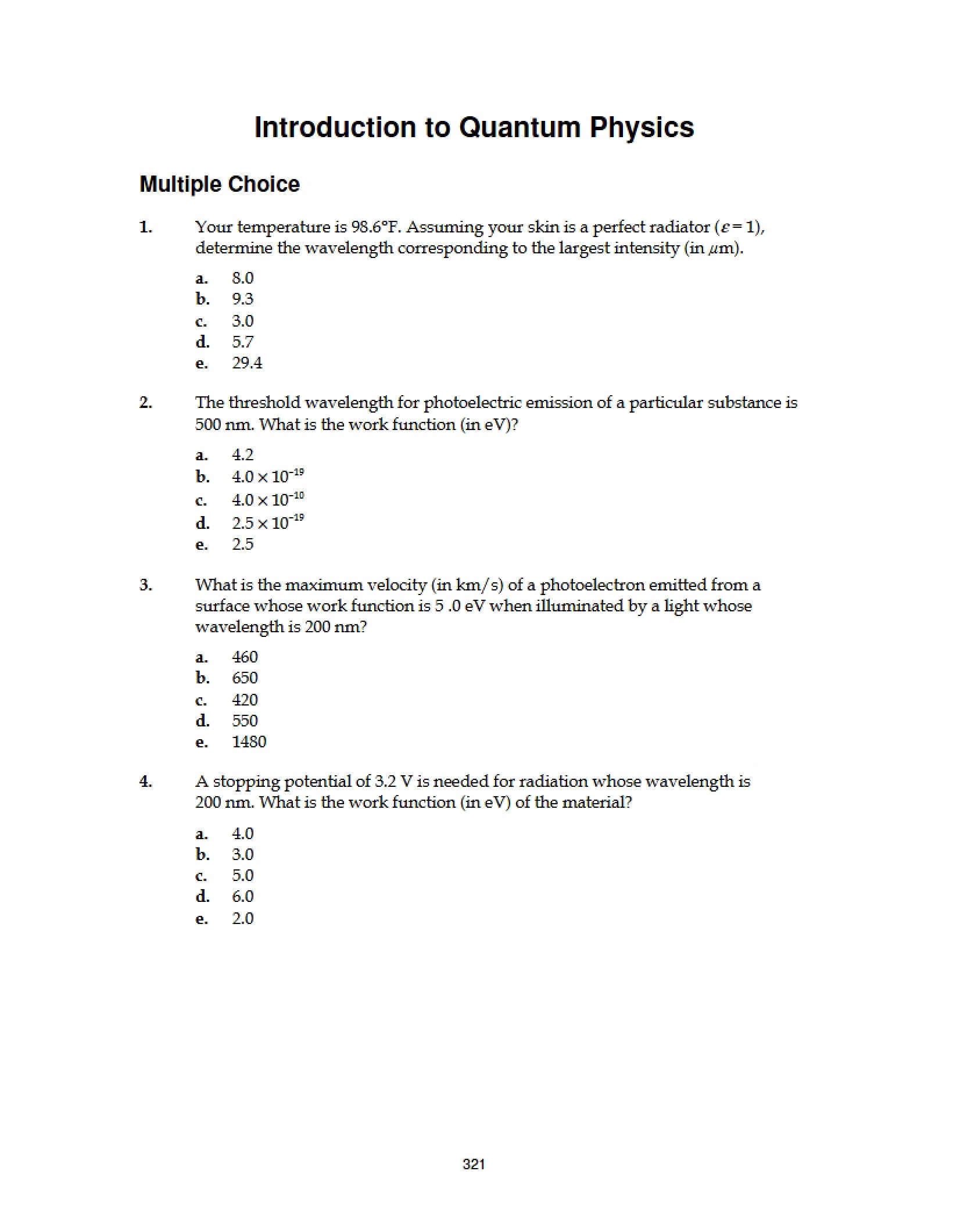Quantum Physics Basics