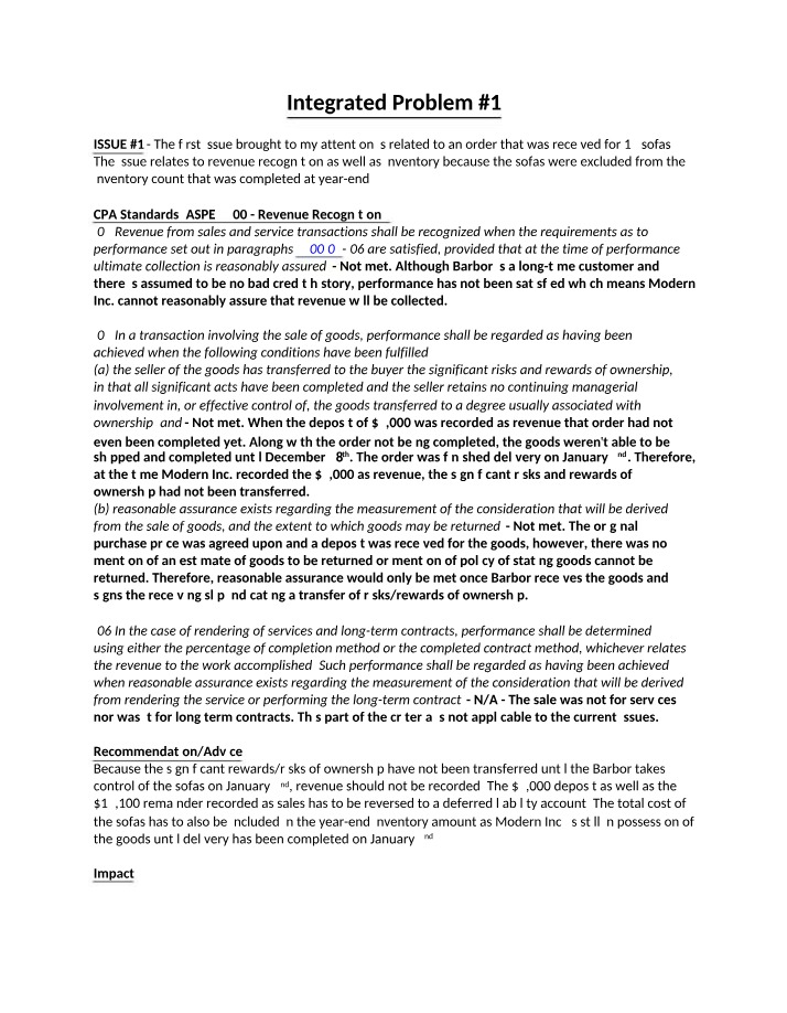 MATH561 Integrated Problem 1