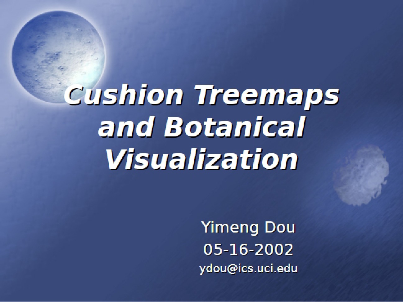 Botanical Visualization and Cushion Treemaps
