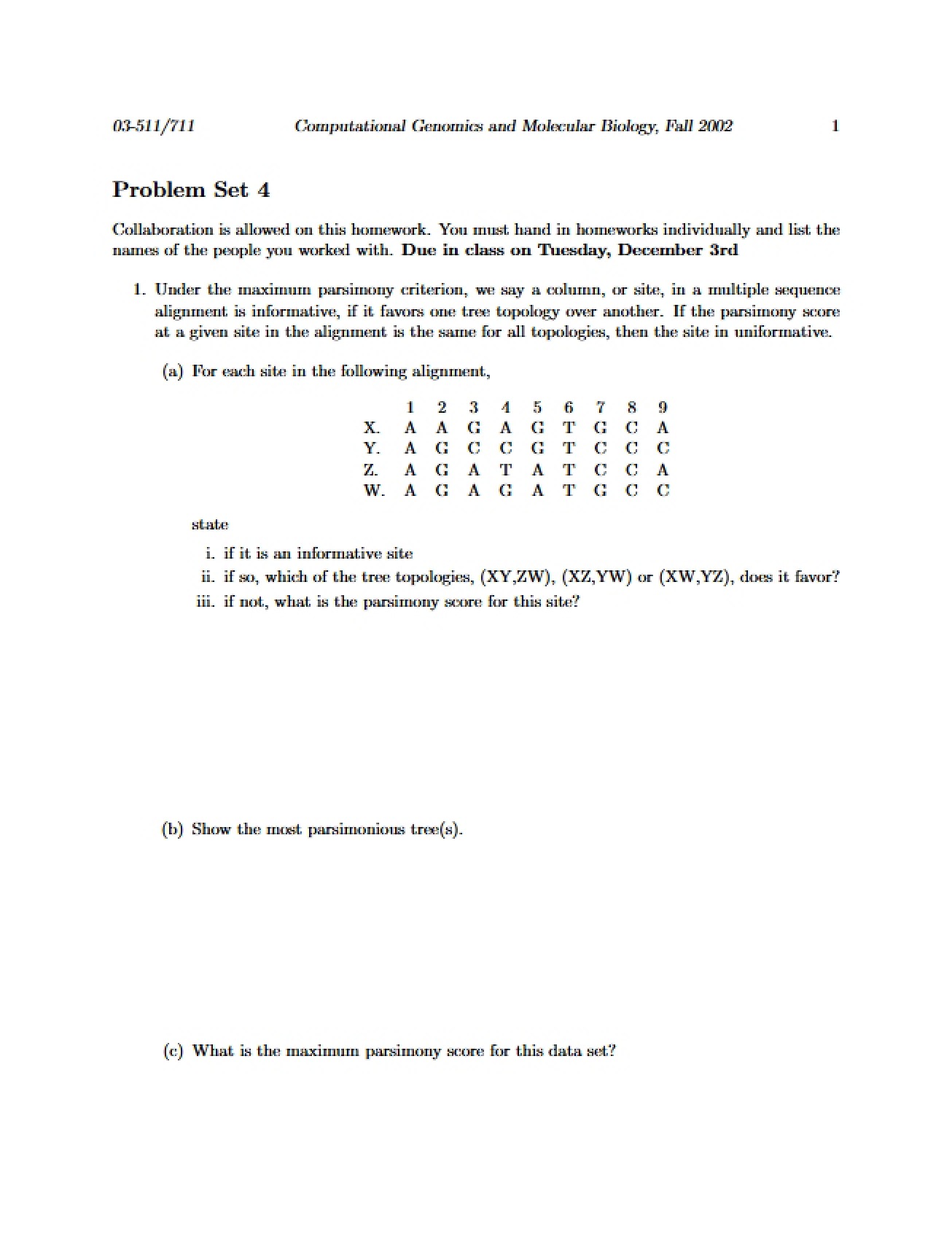 Homework Assignment Four