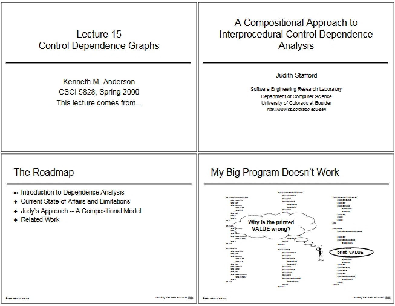 Introduction to Control Dependence Graphs
