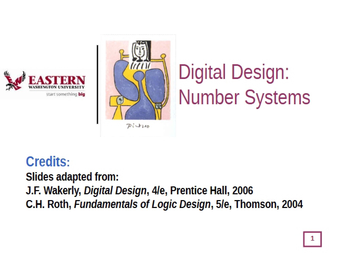 Numerals in Binary
