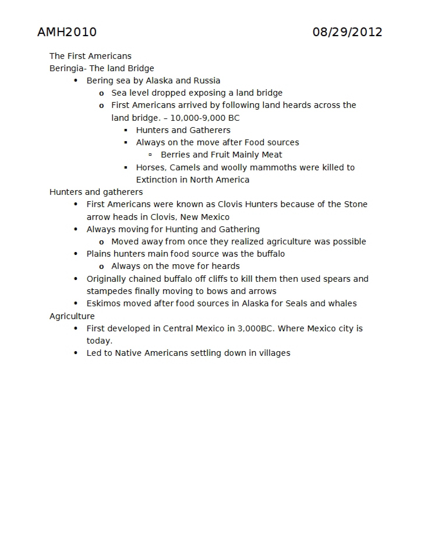 Pre-Columbian Societies and Native Peoples