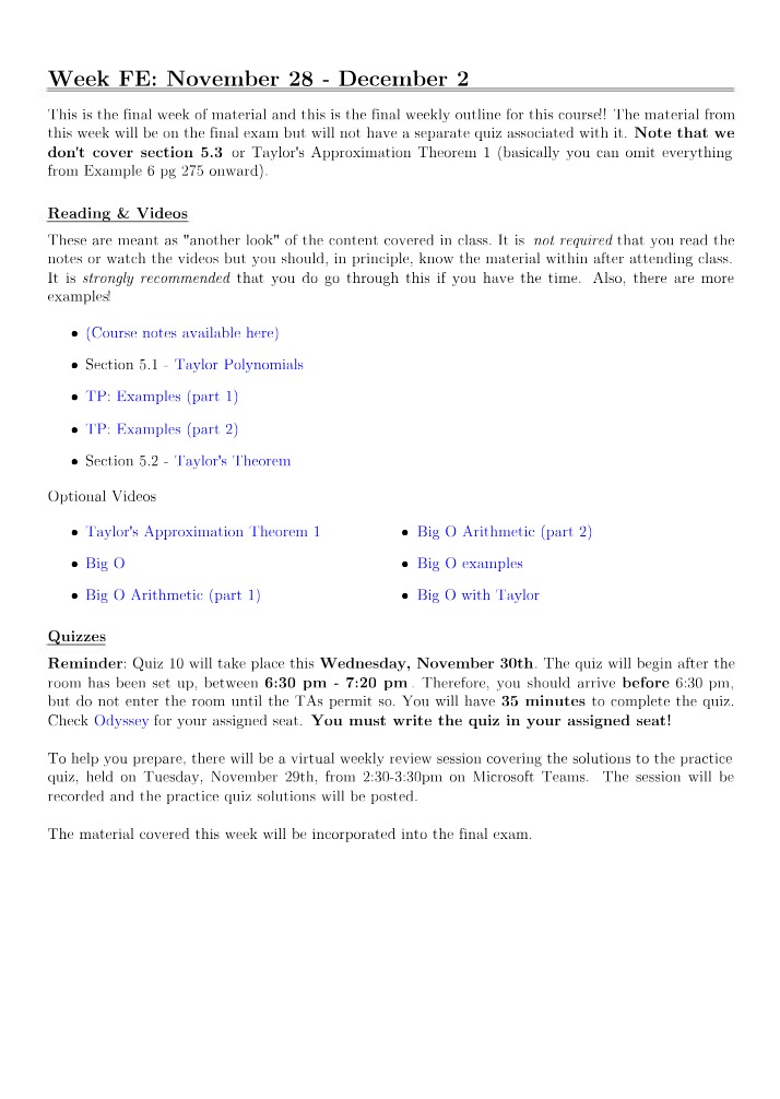 Practice Problems for Final Exam