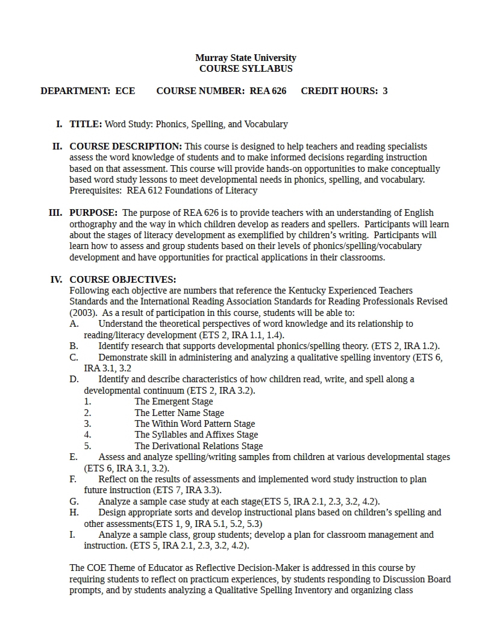 Syllabus