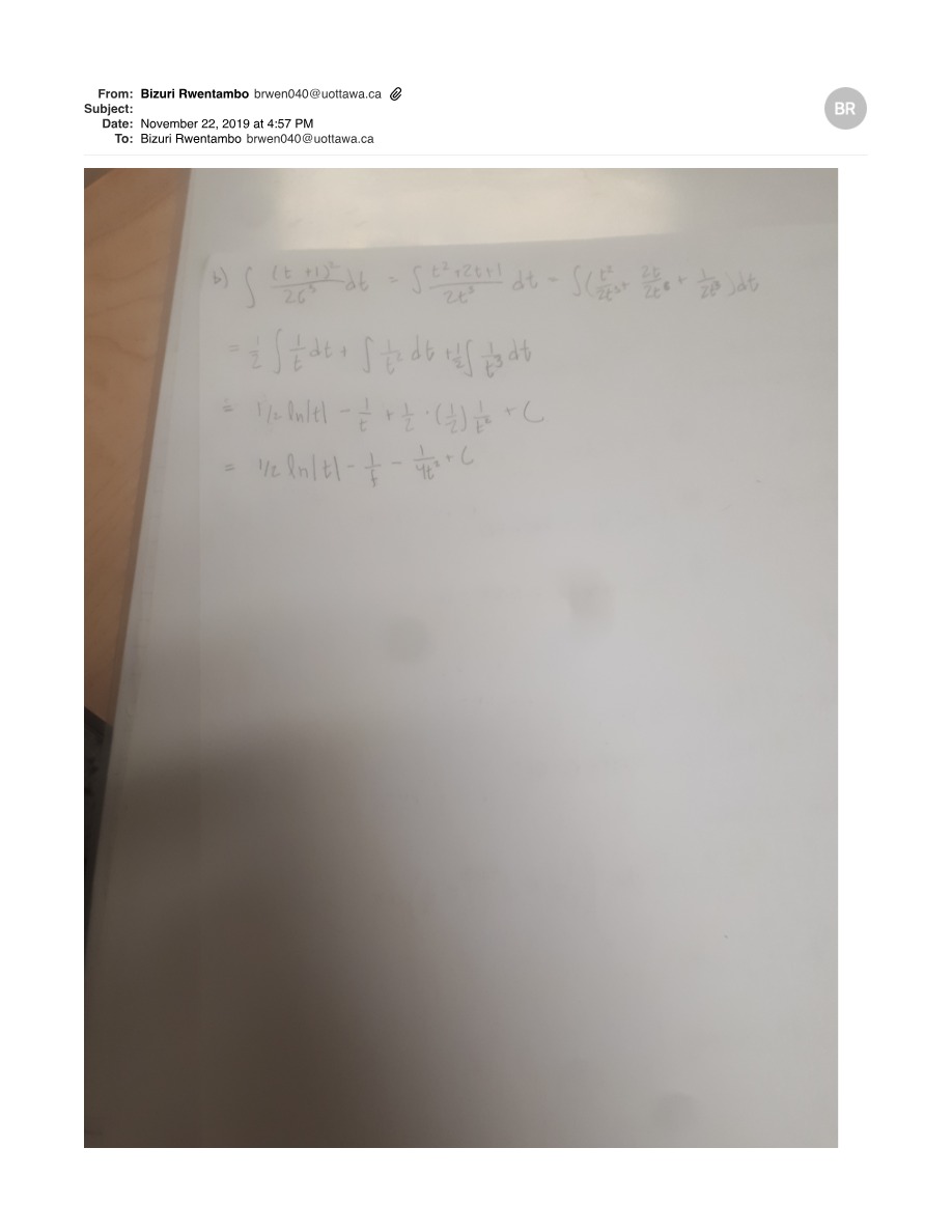 Practice Problems for Indefinite Integrals