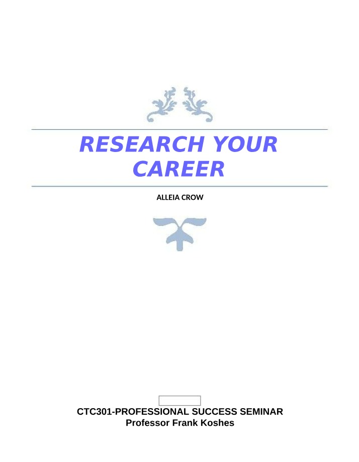 Exploring Career Options - Social
