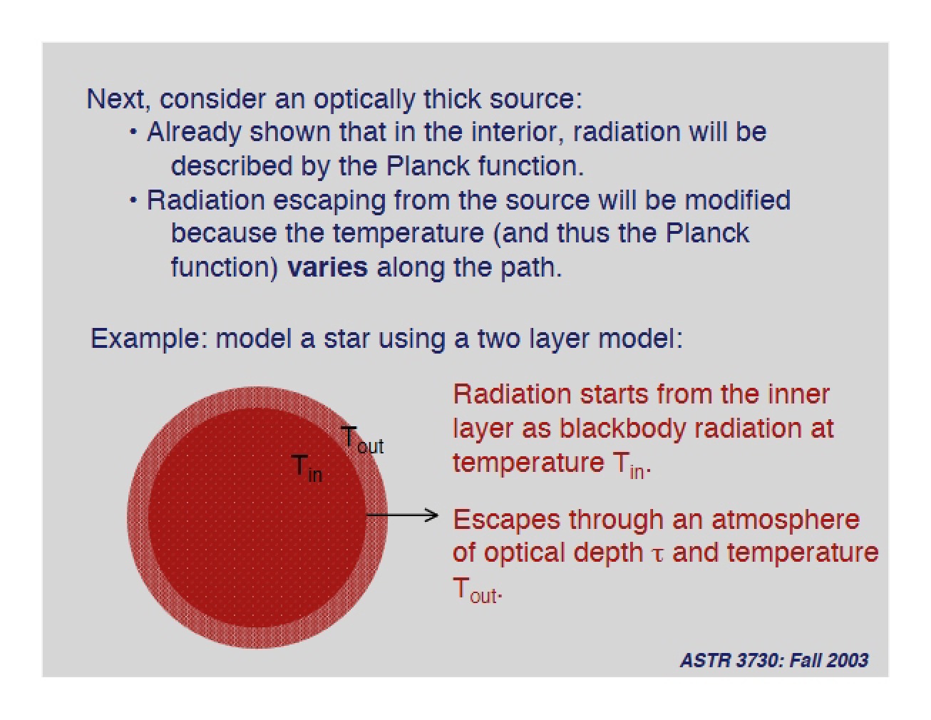 Lecture on Stars and the Interstellar Medium
