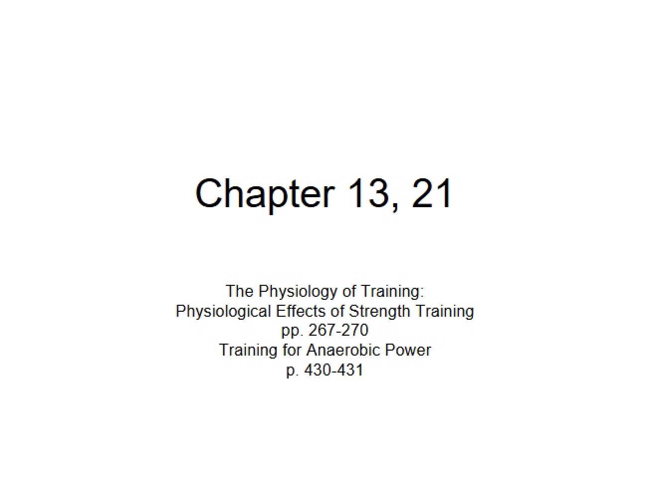 Strength Training Physiological Effects