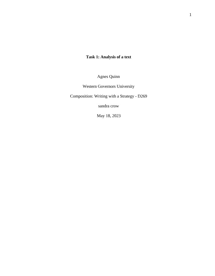 Text Analysis Paper