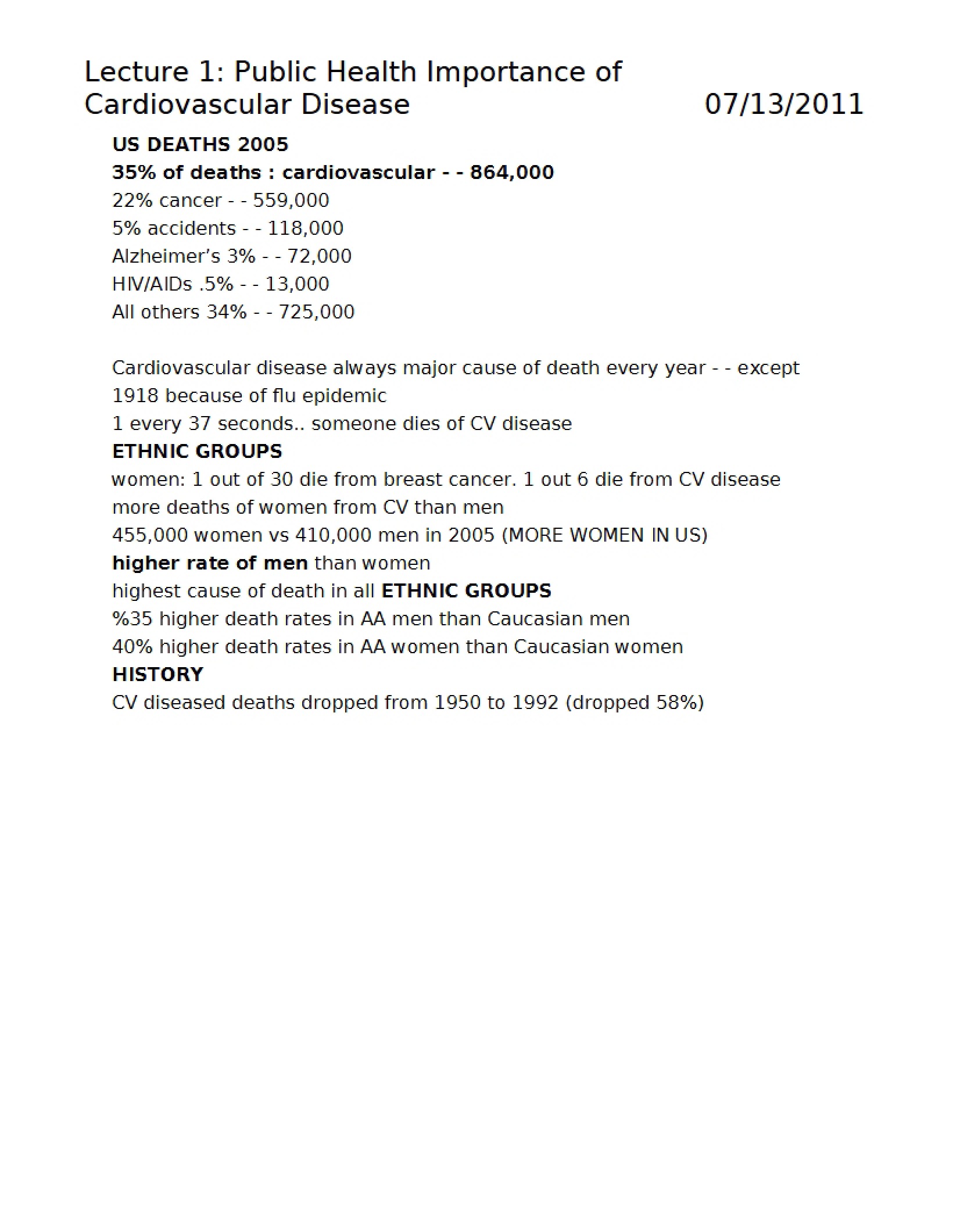 KNES 260 Notes