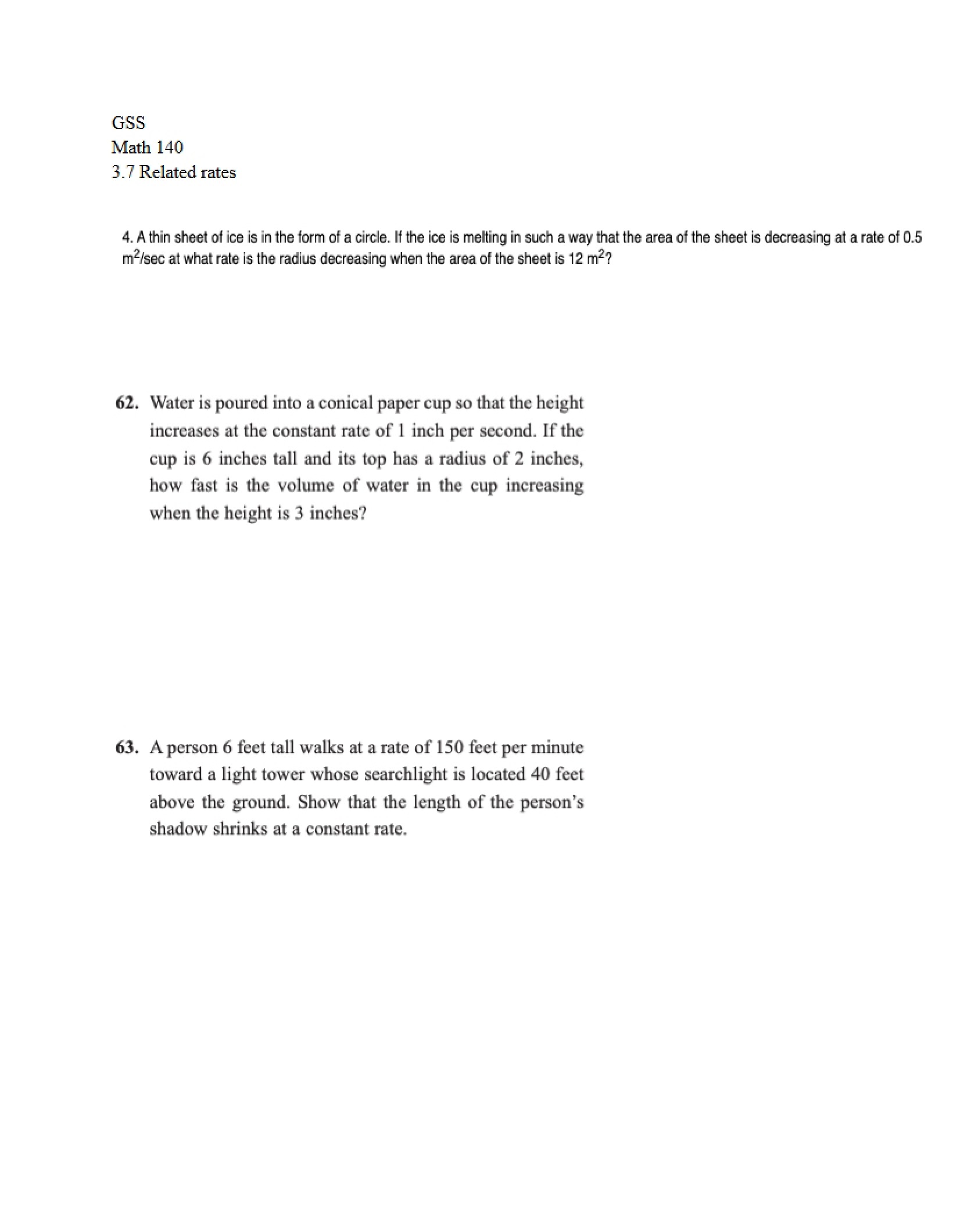 Rates that are Related