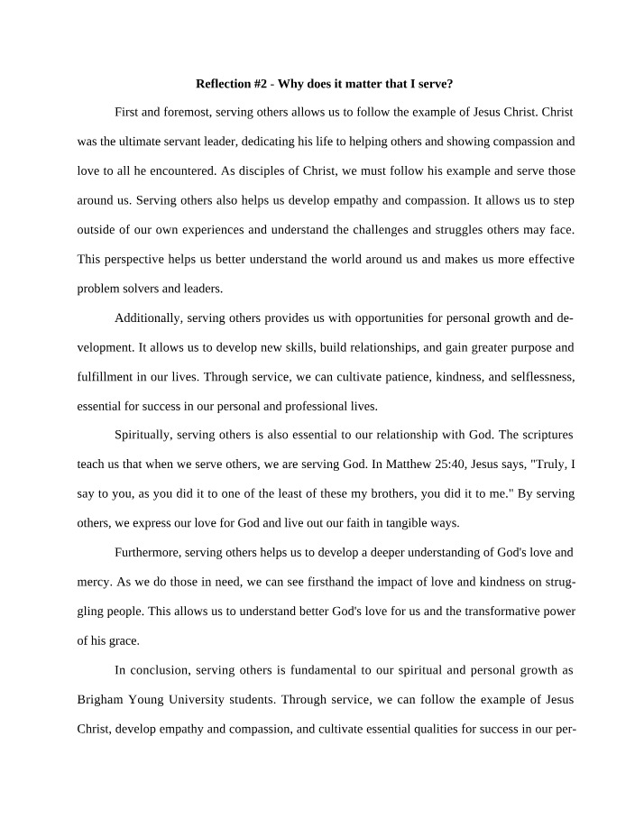 STDEV 168R Reflection 2