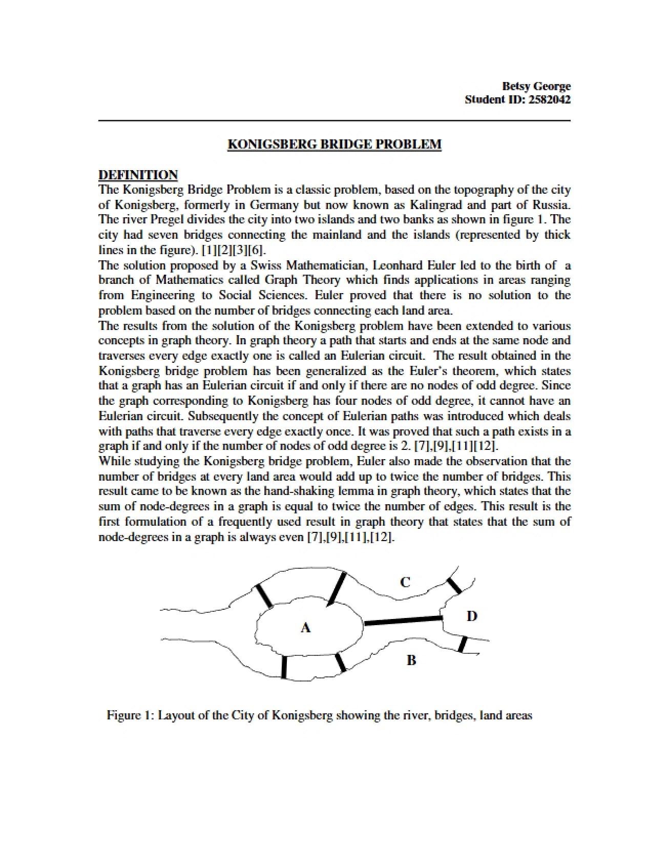 Problem of the Konigsberg Bridge