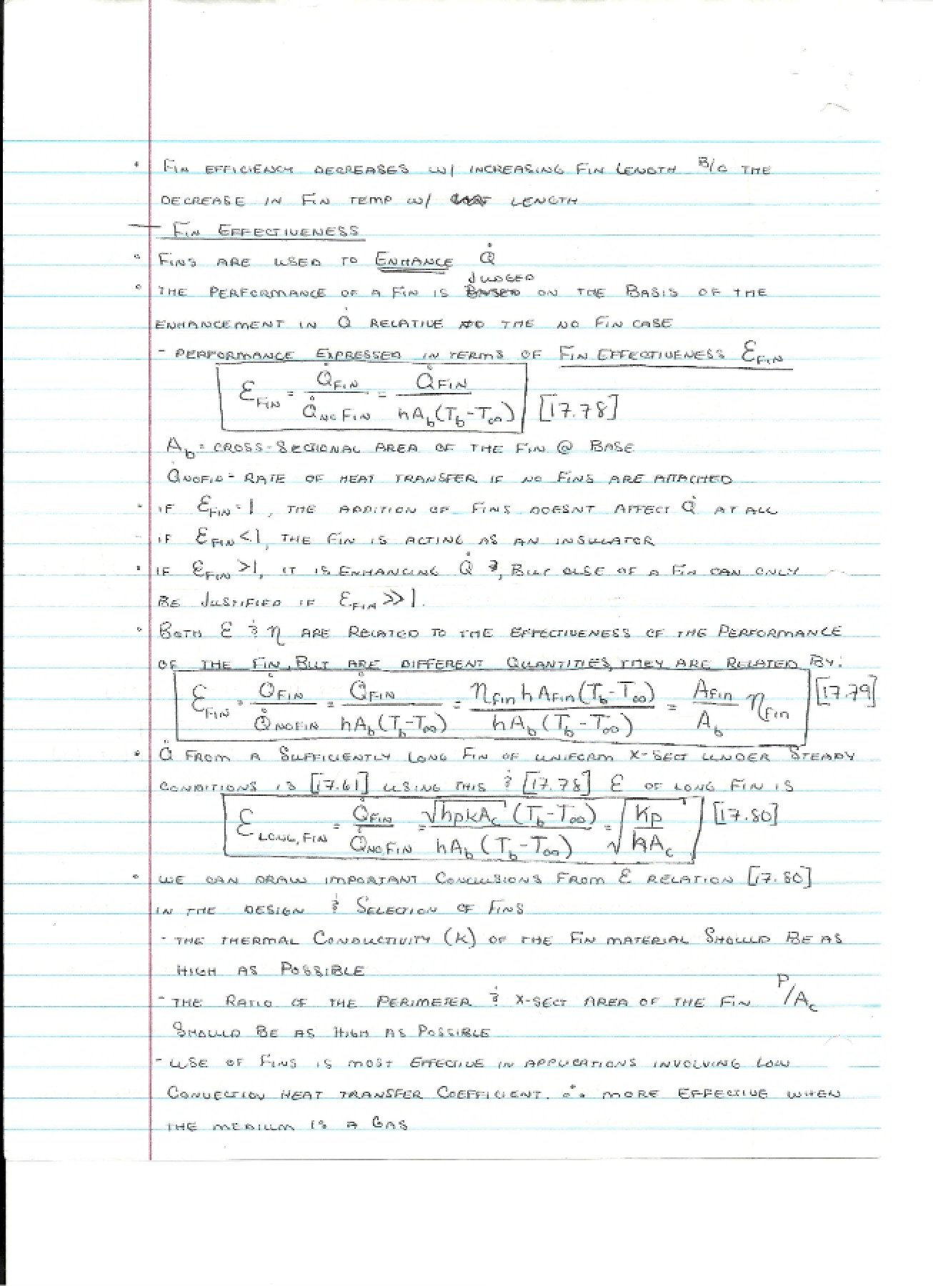 Notes from Thermal-Fluids I Lectures