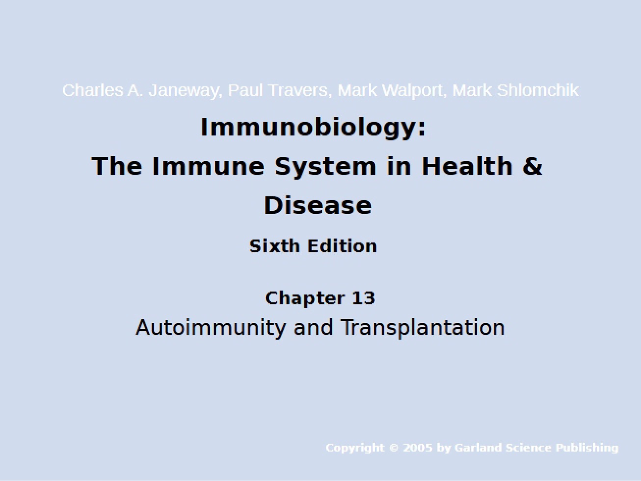 Transplantation and Autoimmune Diseases