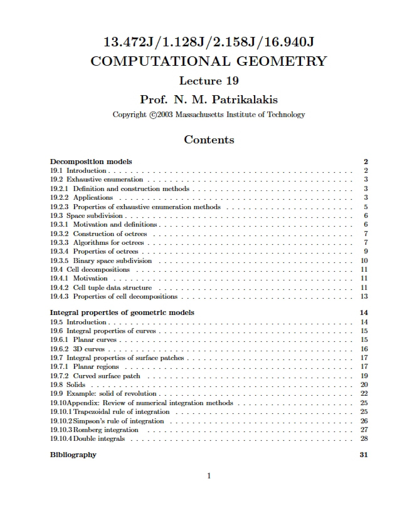 Models of Decomposition