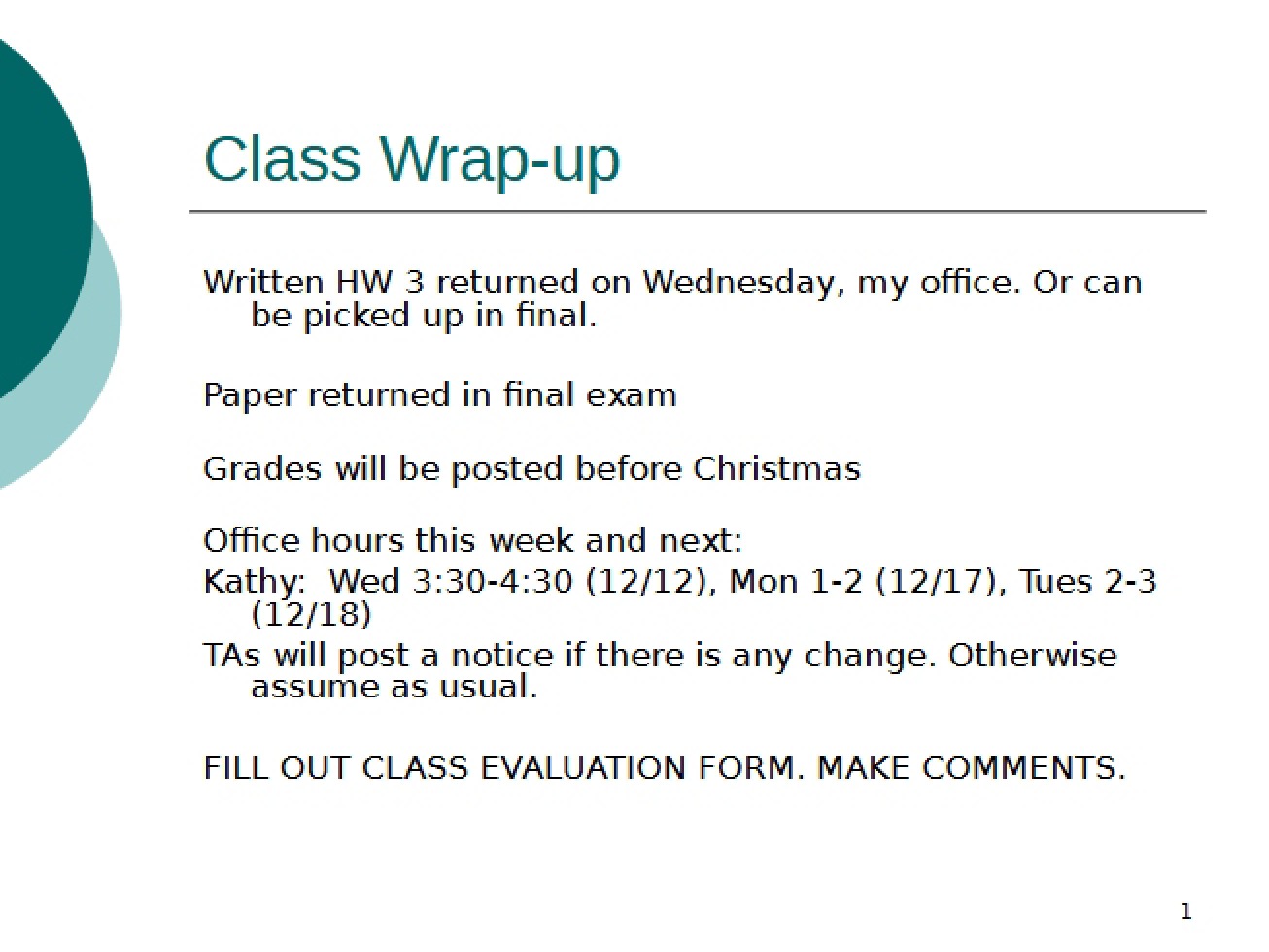 Printable Final Review