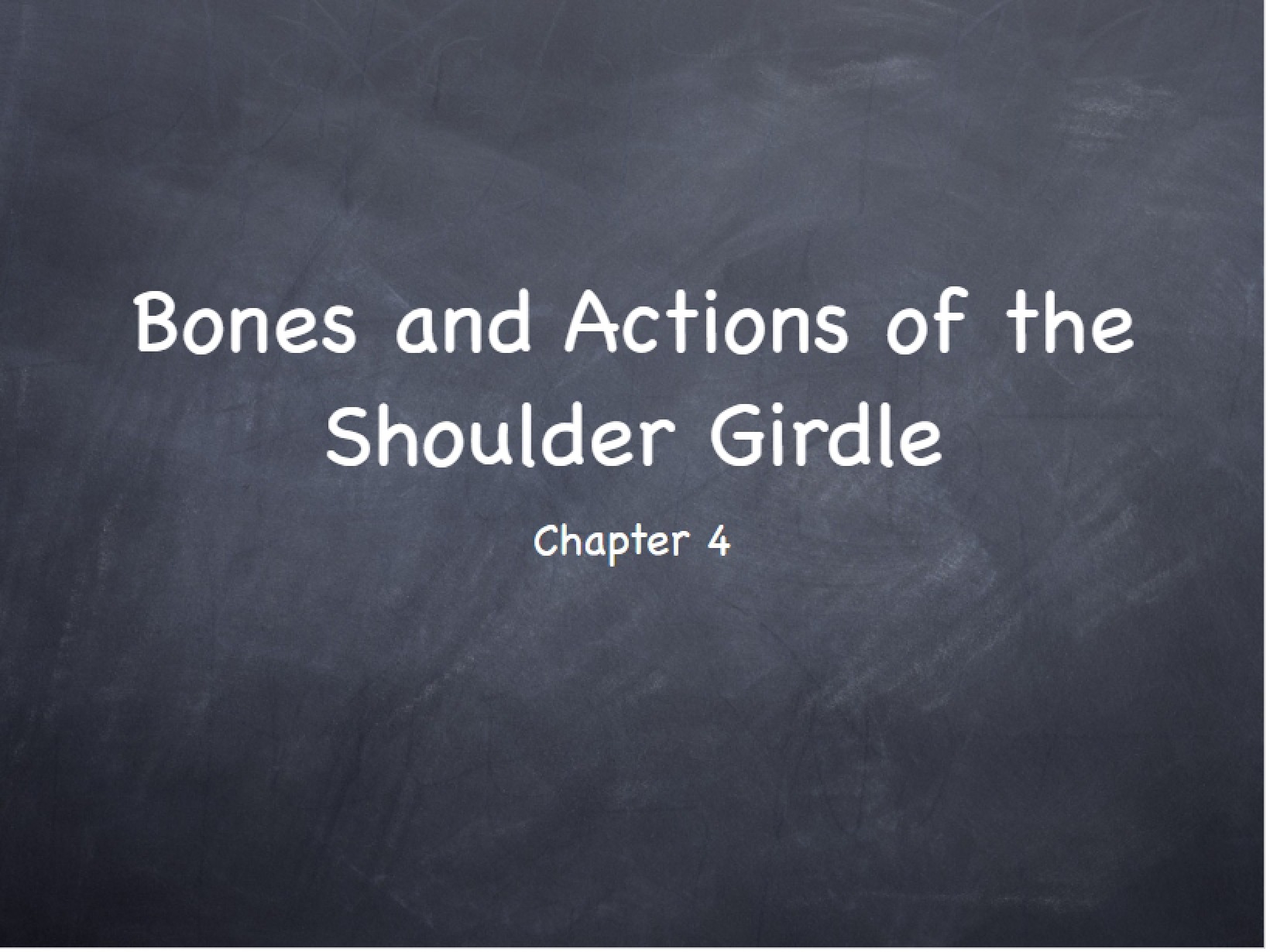 Shoulder Girdle Bones and Actions