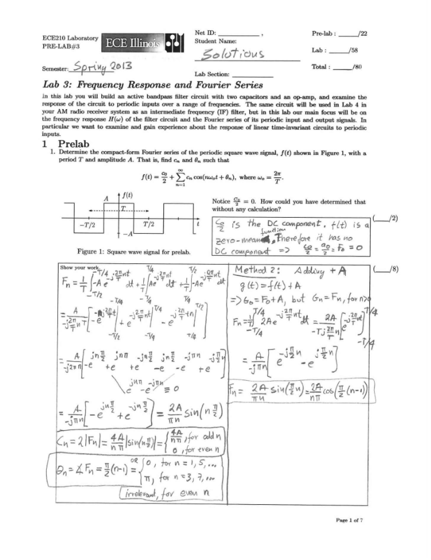 Fall 2013 Lecture 03 Solutions