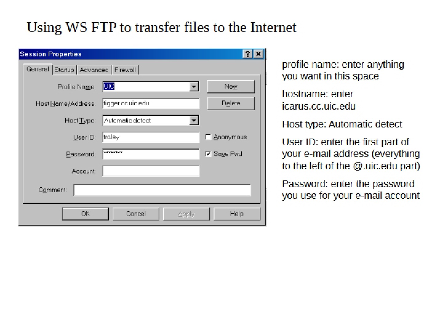 WS FTP Usage Guide