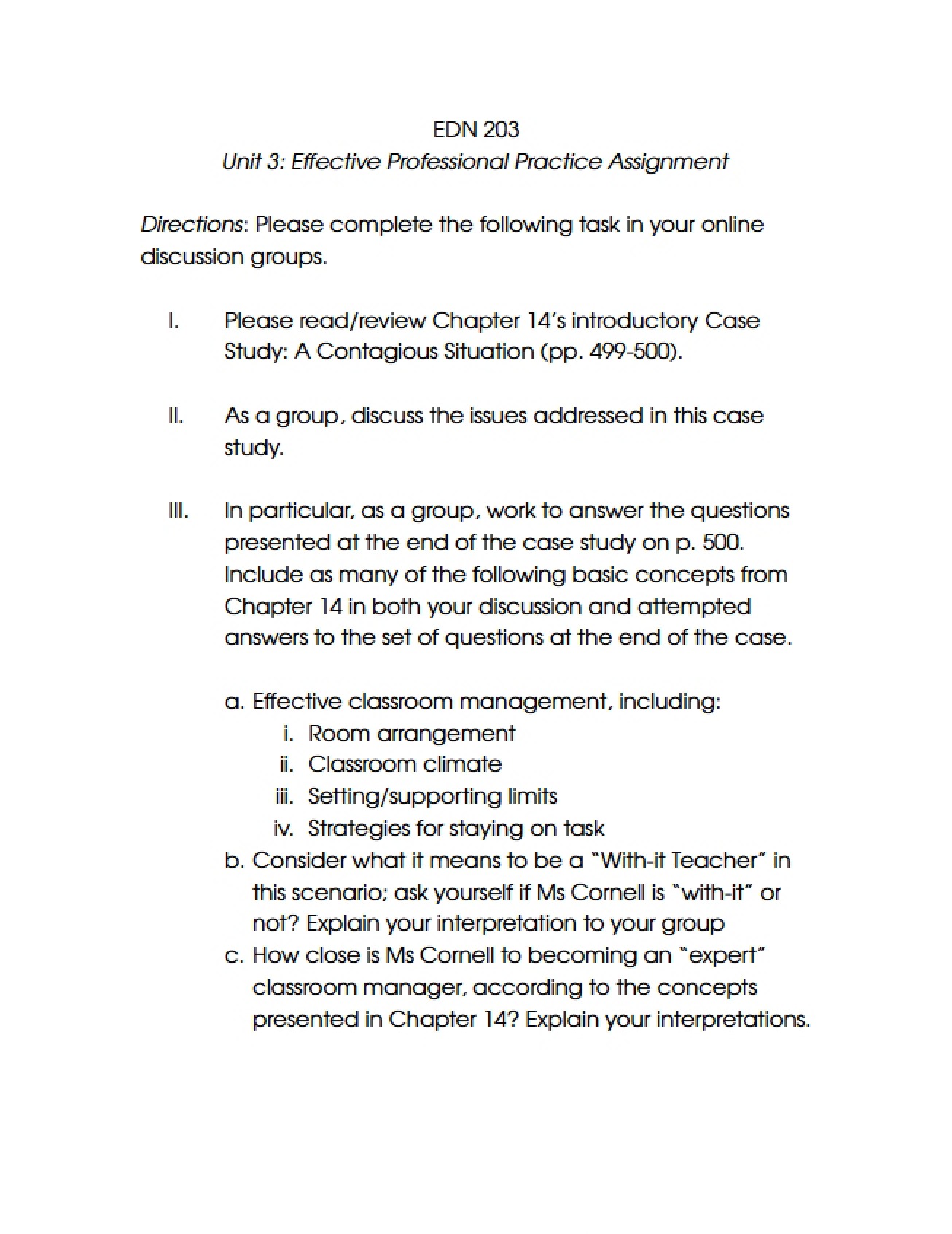 Assignment on Effective Professional Practice