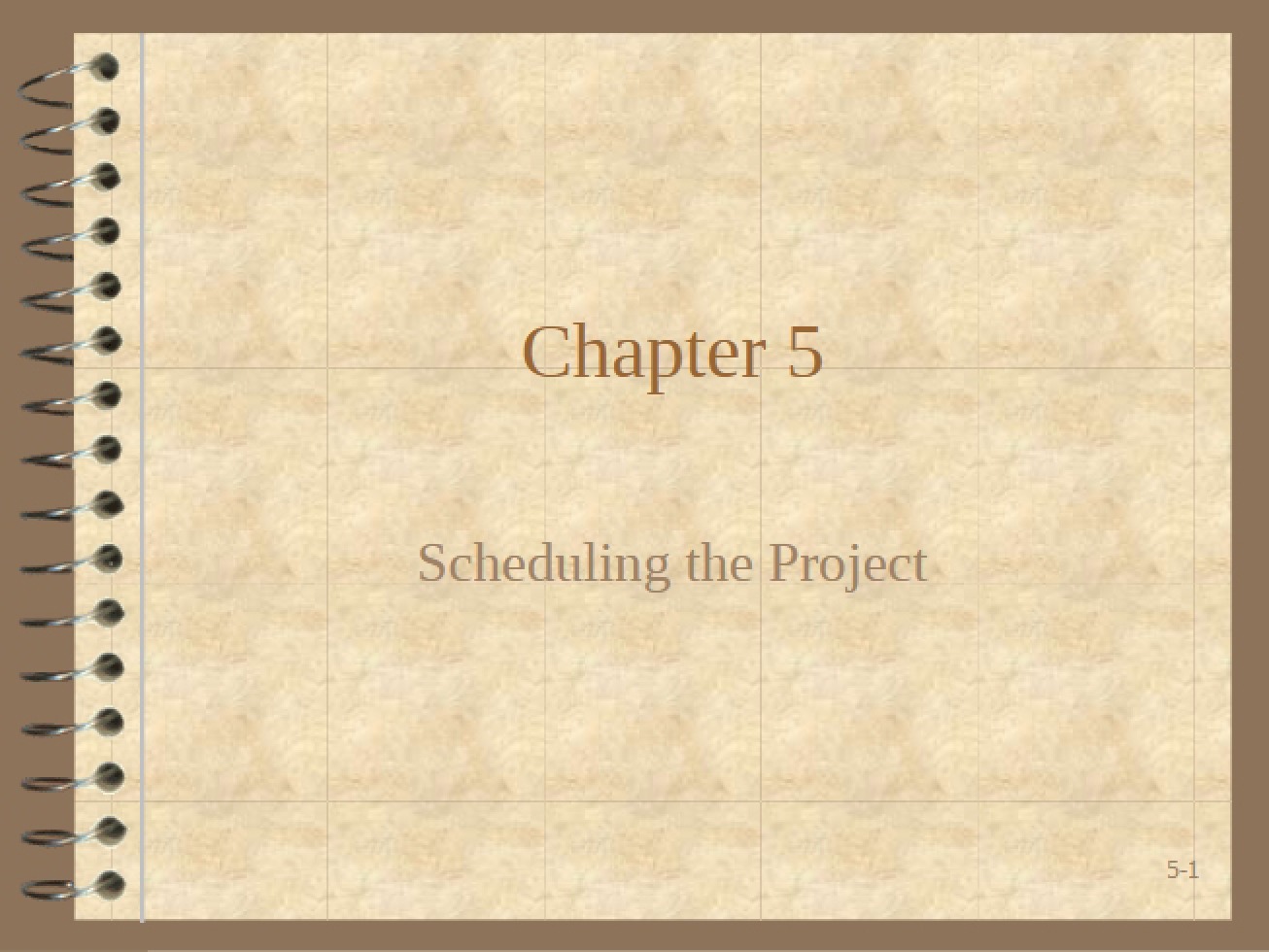 Project Scheduling