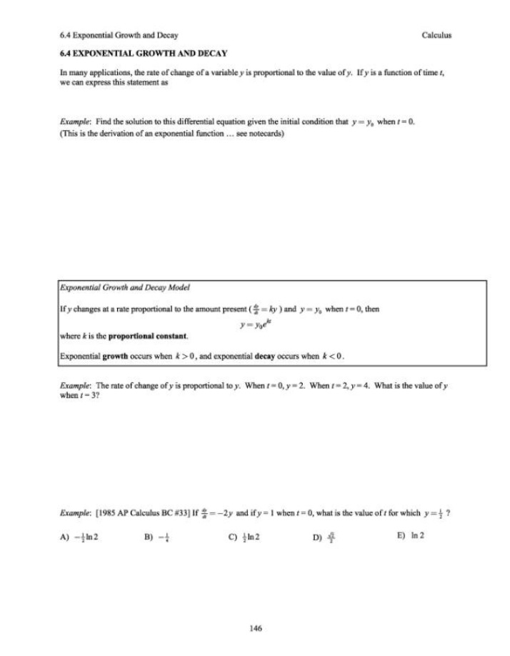 Calculus I - Assignment 10