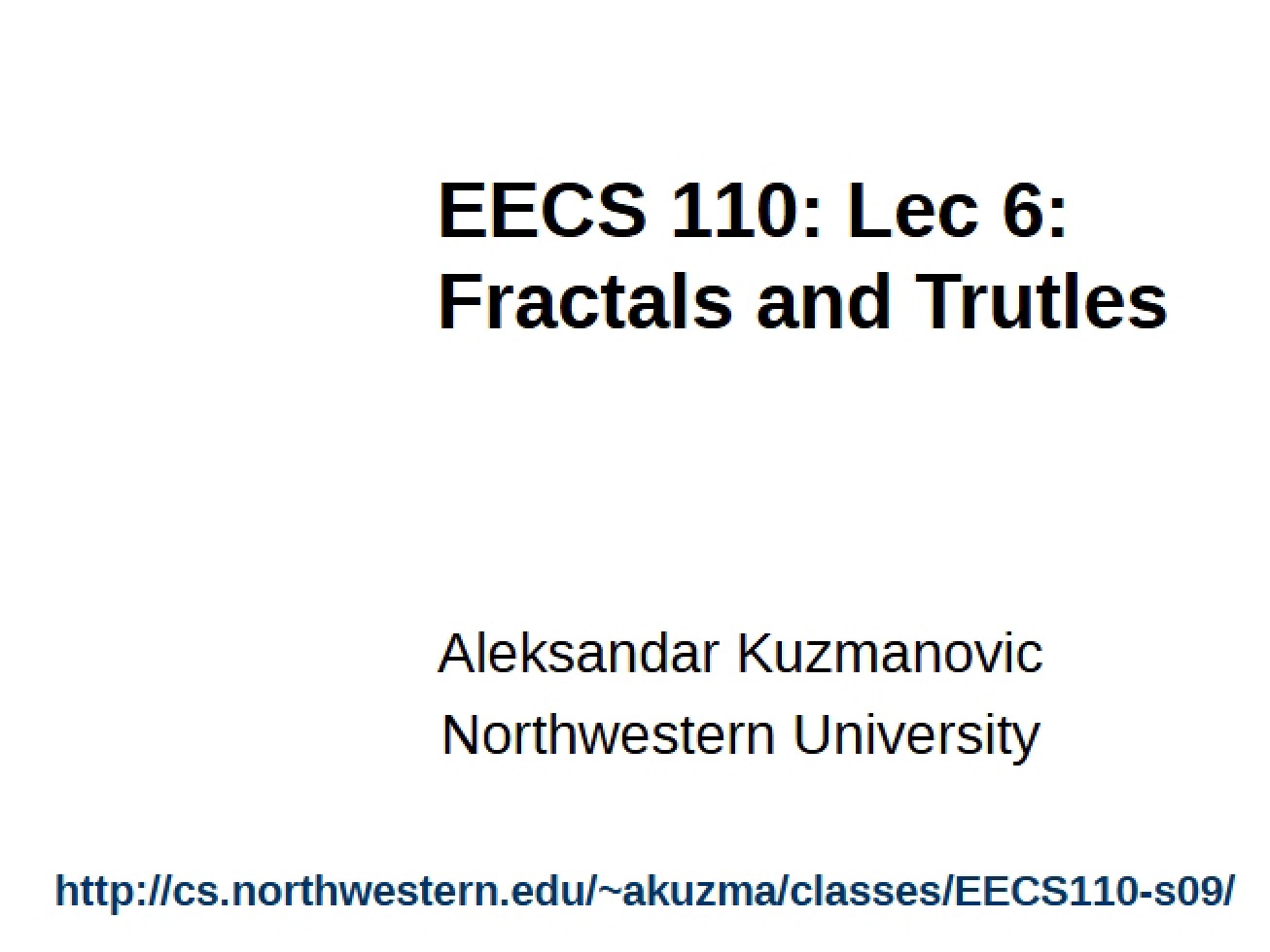 Turtles and Fractals Lecture 06