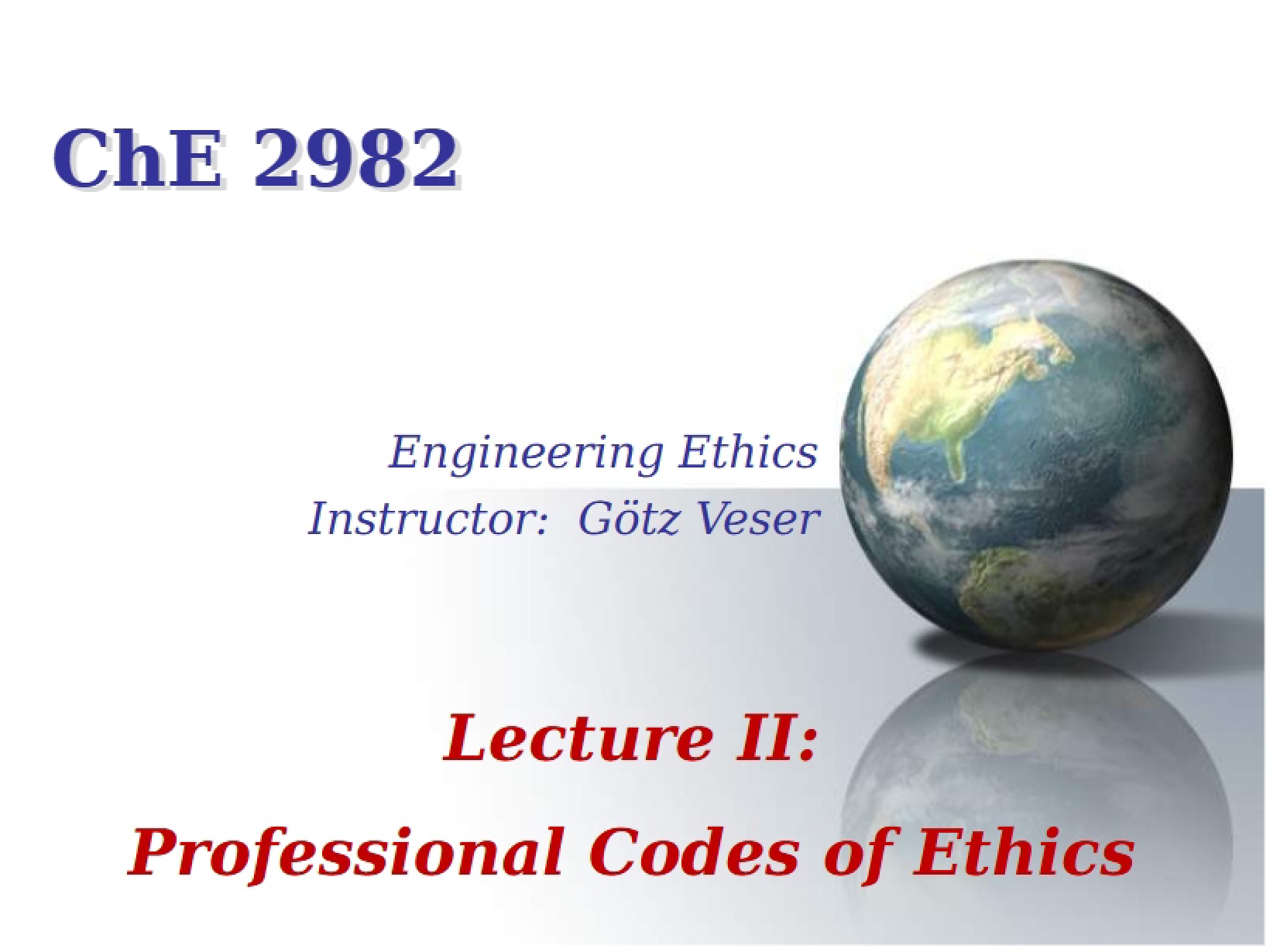 Codes of Professional Ethics