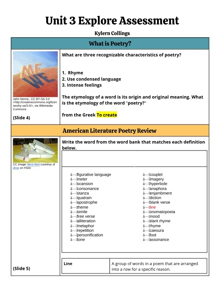 Unit 3 - Assessment