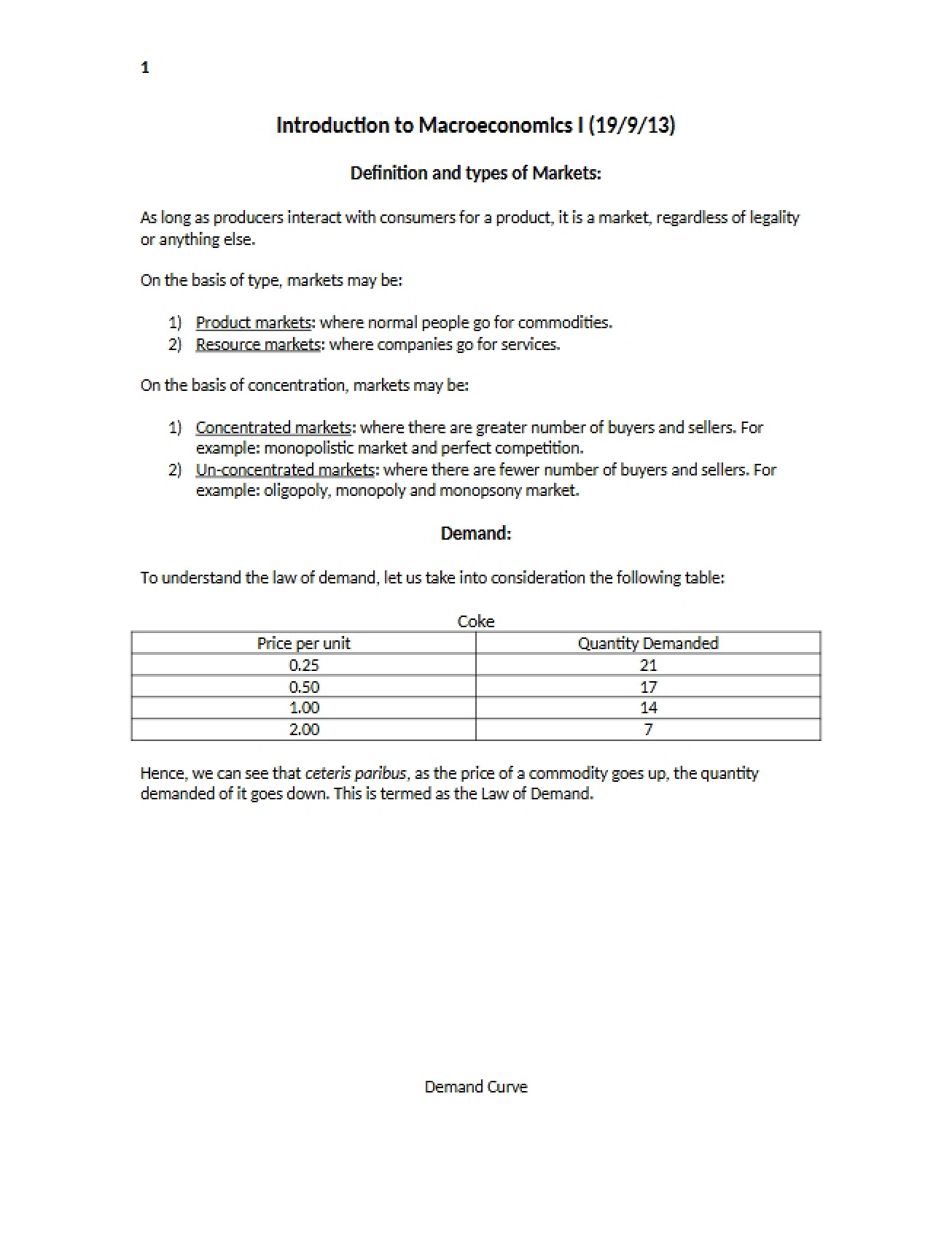 Markets Definition and Types